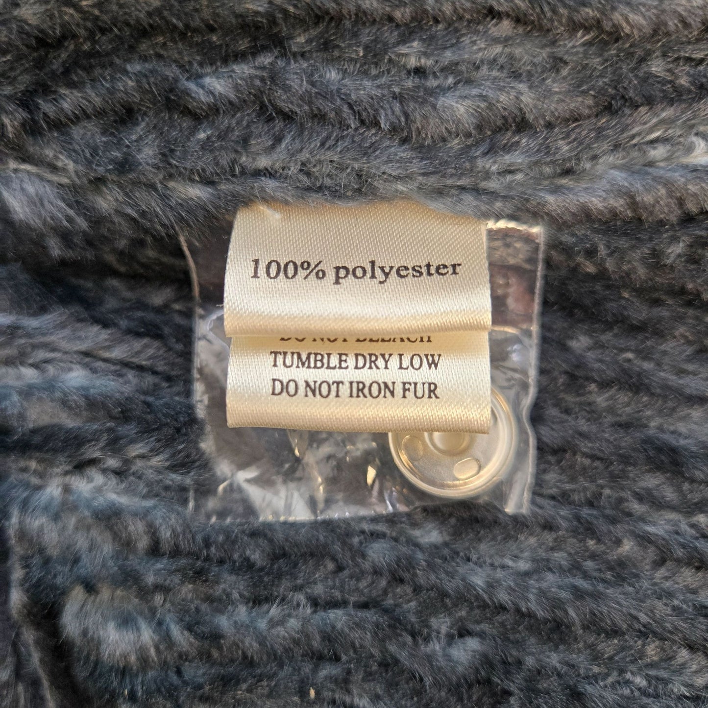 Dylan Faux Fur Ombre Two Snap Closure Vest Size Small