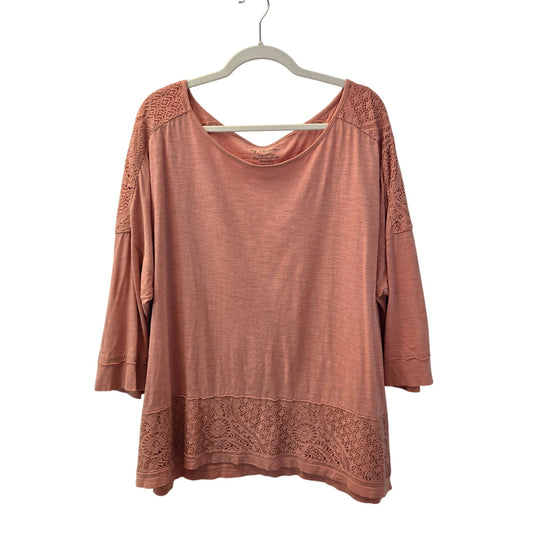 Chico's Crochet Embellished Dolman Sleeve T-Shirt Size Chico's 4/XXL