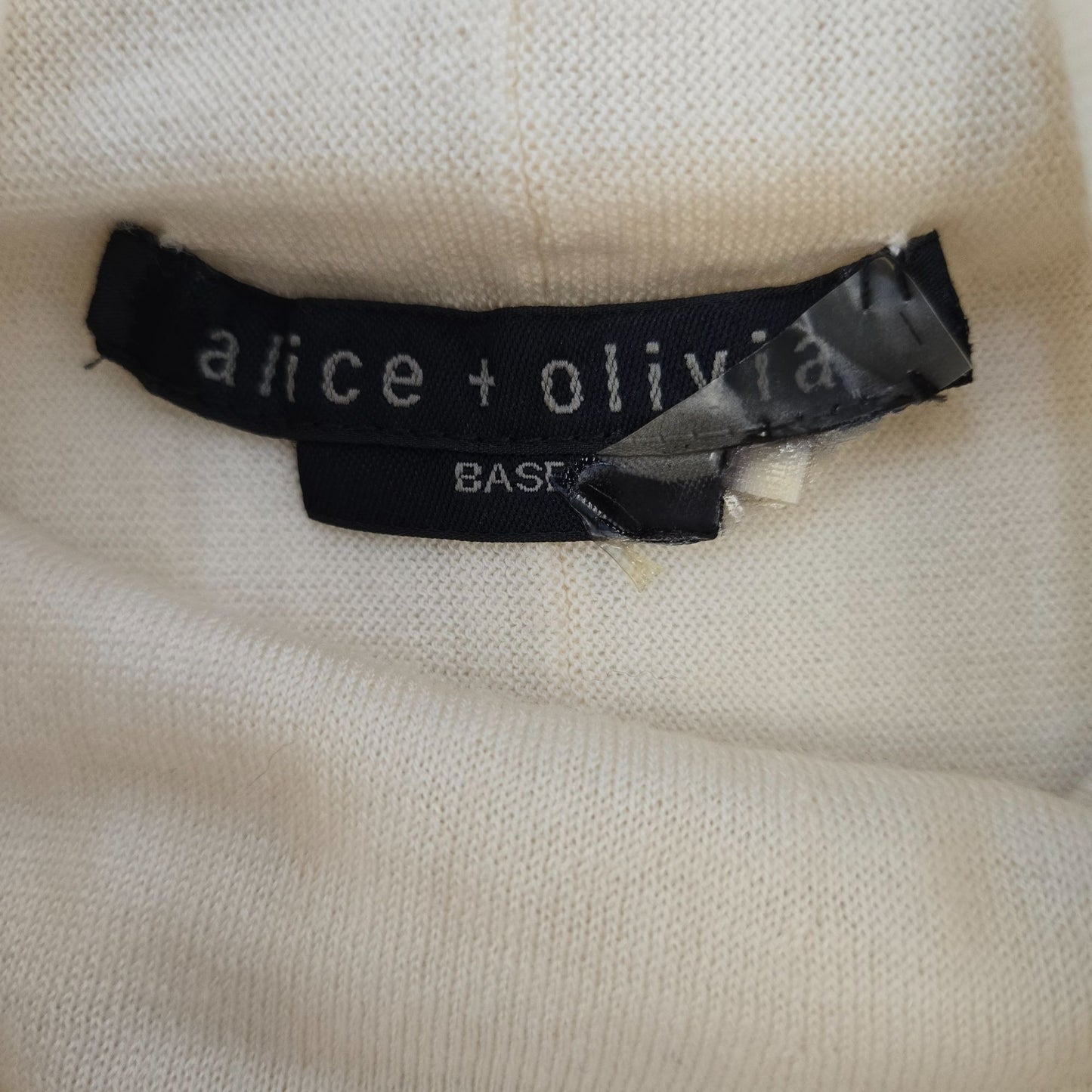 Alice + Olivia Sharry Wool & Cashmere Blend Cowlneck Sleeveless Sweater Size XS (est)