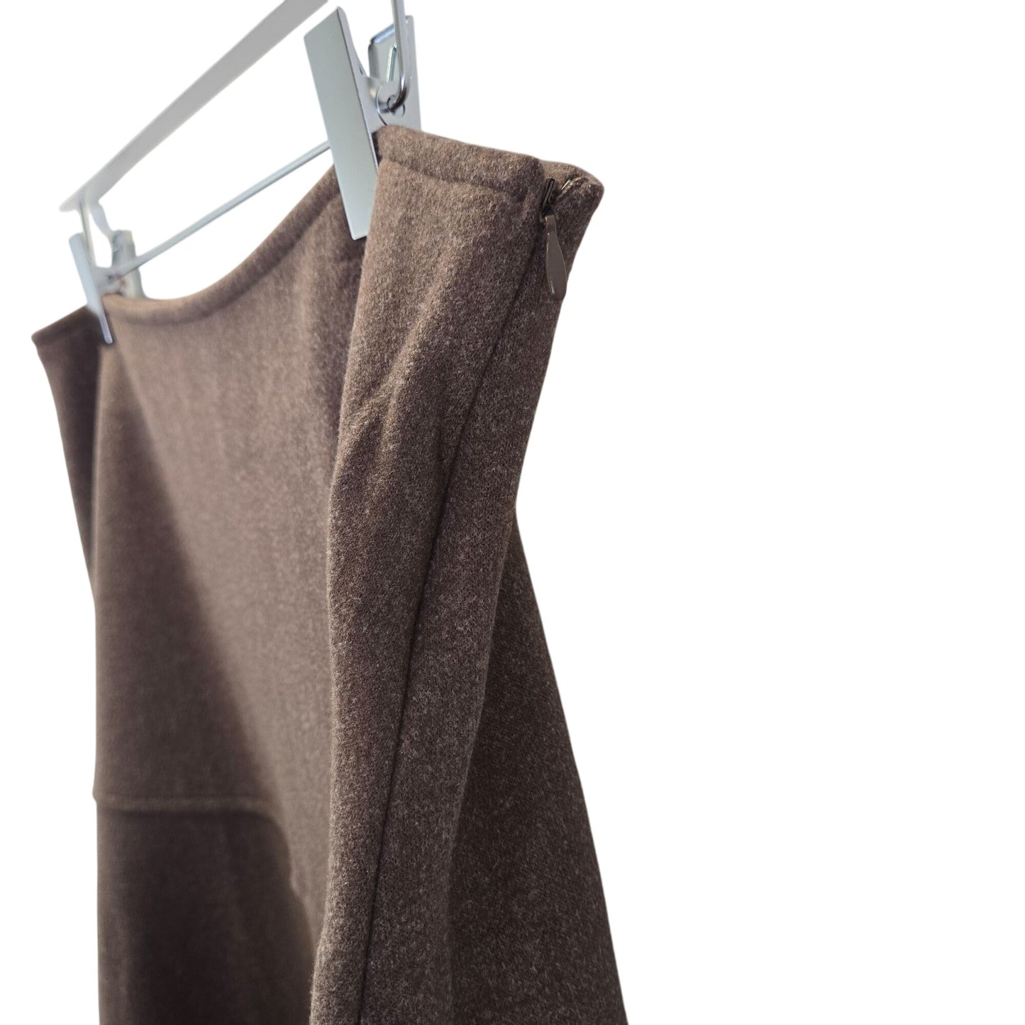 NWT OGL Wool-Like Viscose Blend A-Line Midi Skirt Size Large