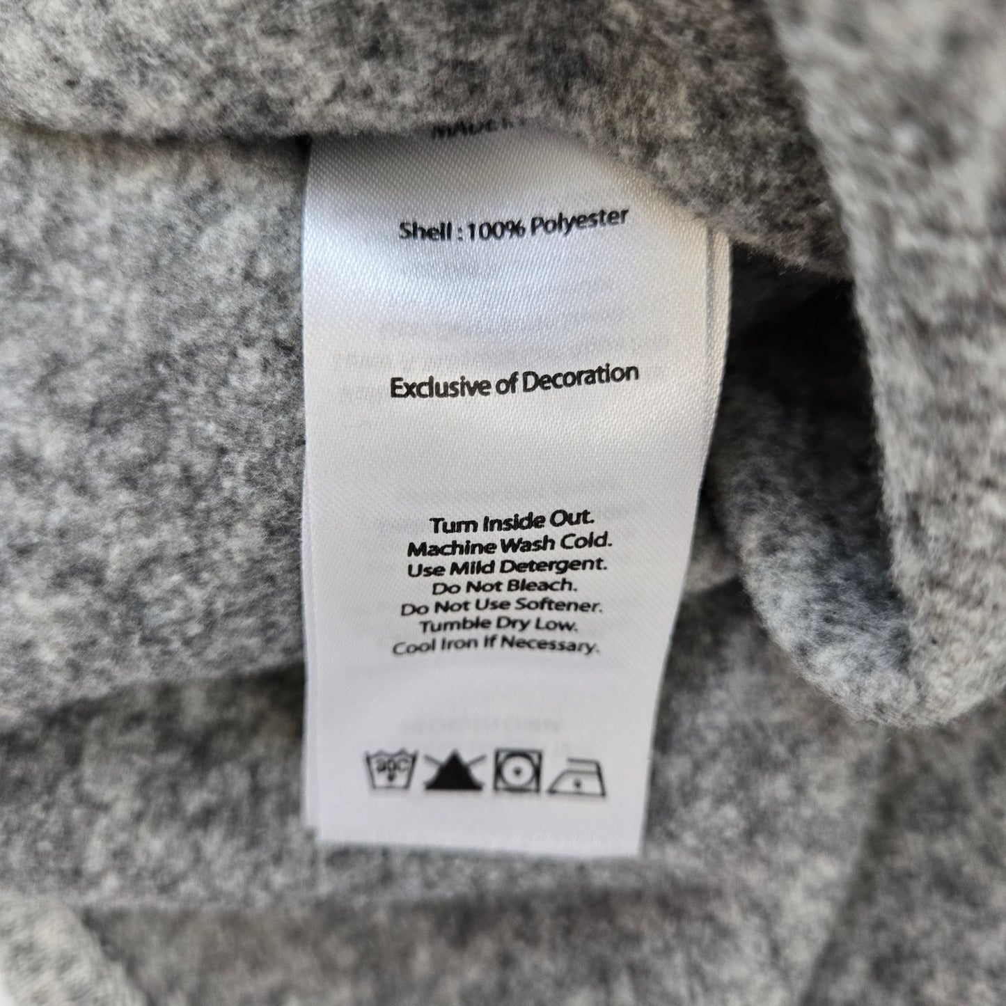 Eddie Bauer Gray Heathered Half Zip Fleece Pullover Sweatshirt Size XL