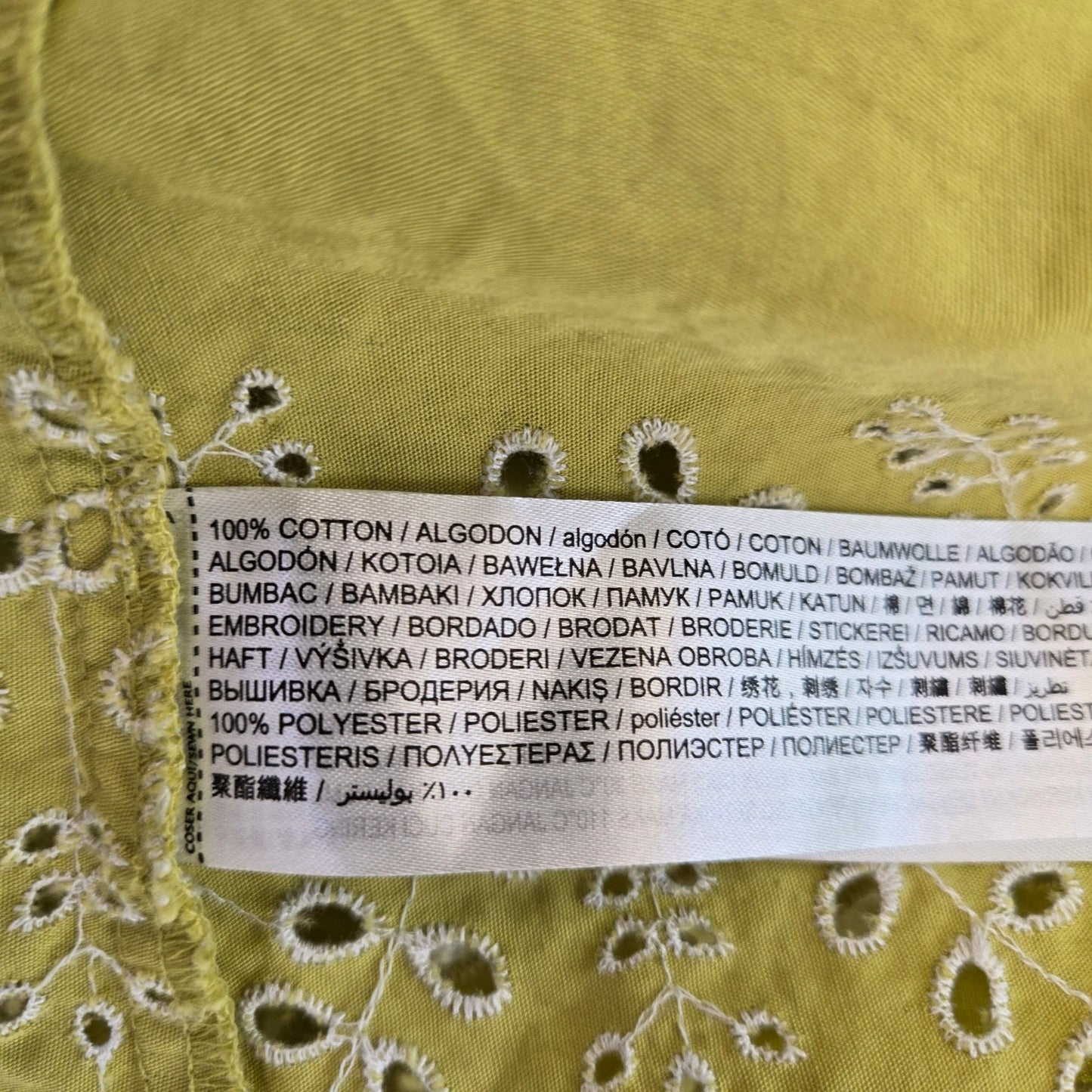 MNG Mango Eyelet Embroidered Hem Dolman Sleeve Boho Maxi Dress Size 8