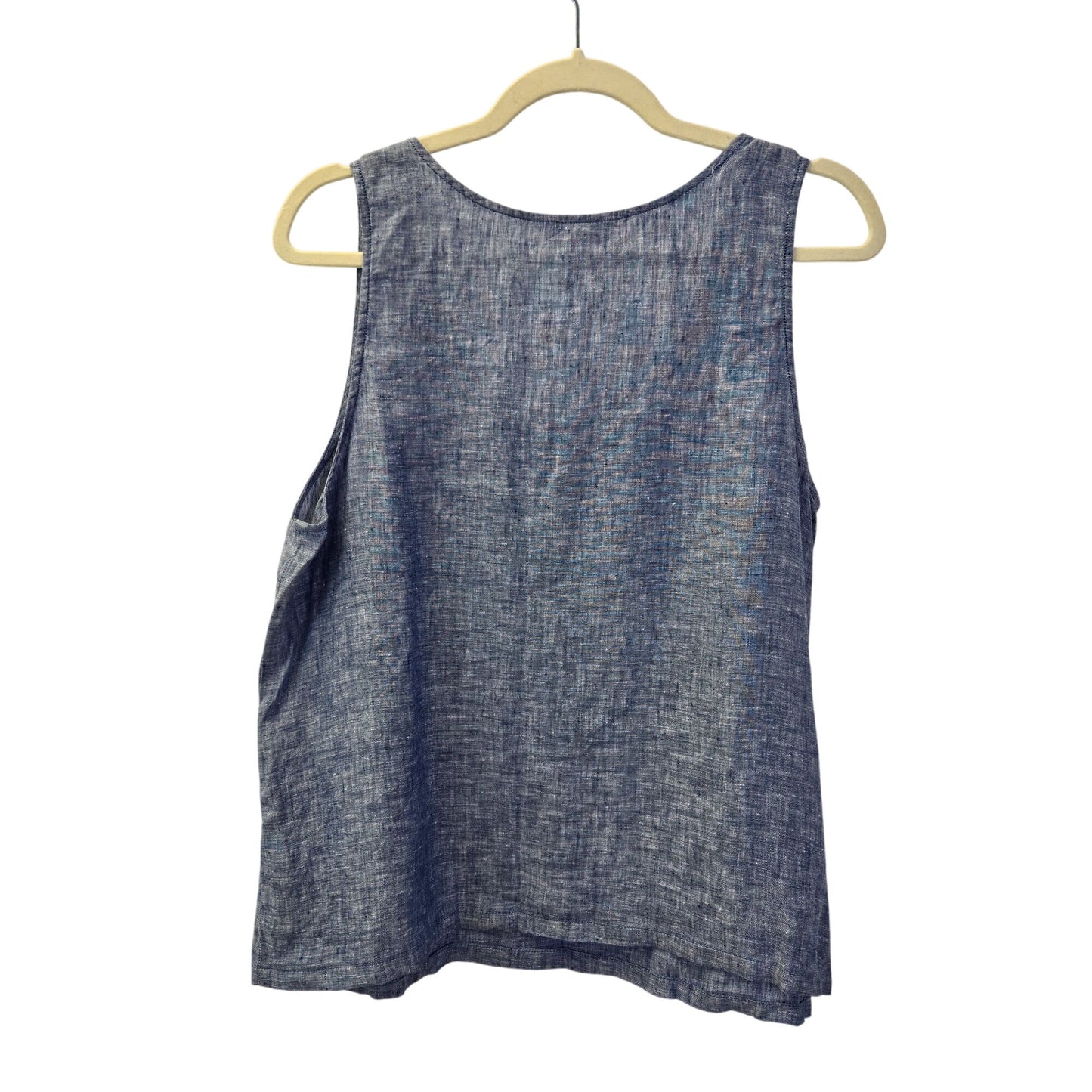 Garnet Hill 100% Linen Sleeveless Tank Top Size Large