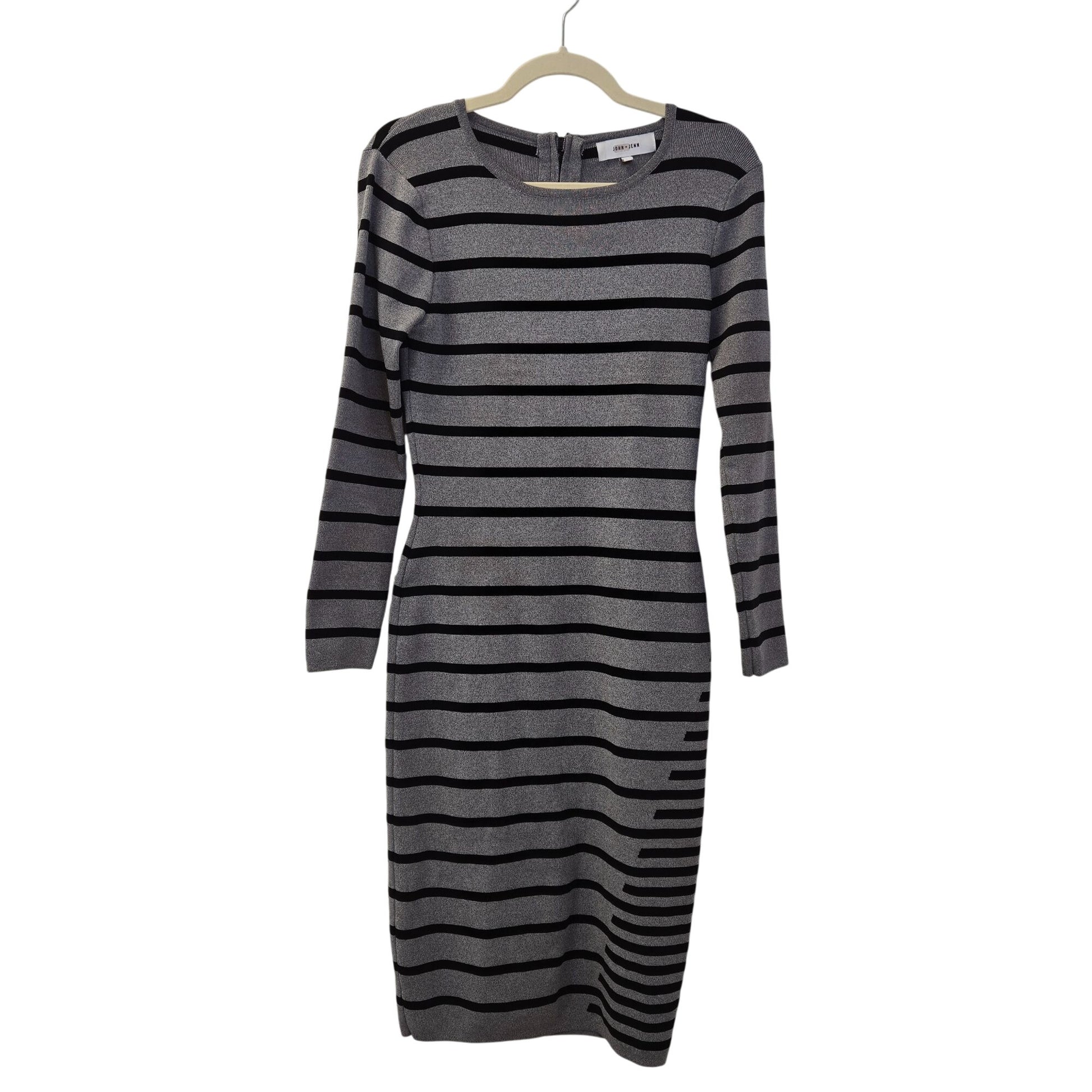 John + Jenn Striped Bodycon Midi Sweater Dress Size Medium John + Jenn Striped Bodycon Midi Sweater Dress Size Medium