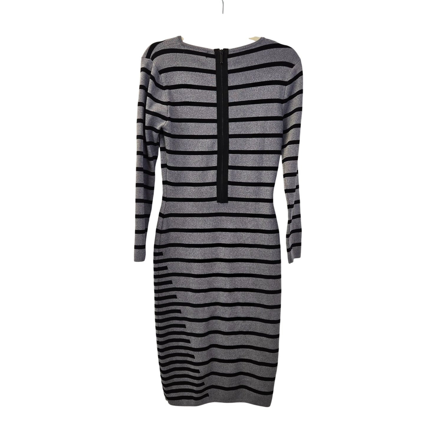 John + Jenn Striped Bodycon Midi Sweater Dress Size Medium