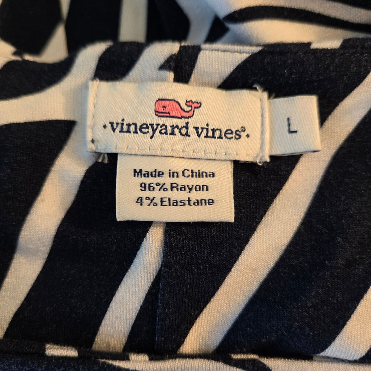 Vineyard Vines Shell Bow Tie Sleeveless Jersey Dress Size Large