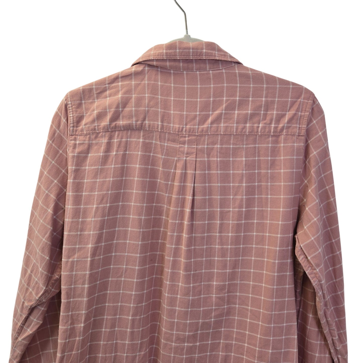 Banana Republic Factory Windowpane Plaid Button Down Shirt Size Large