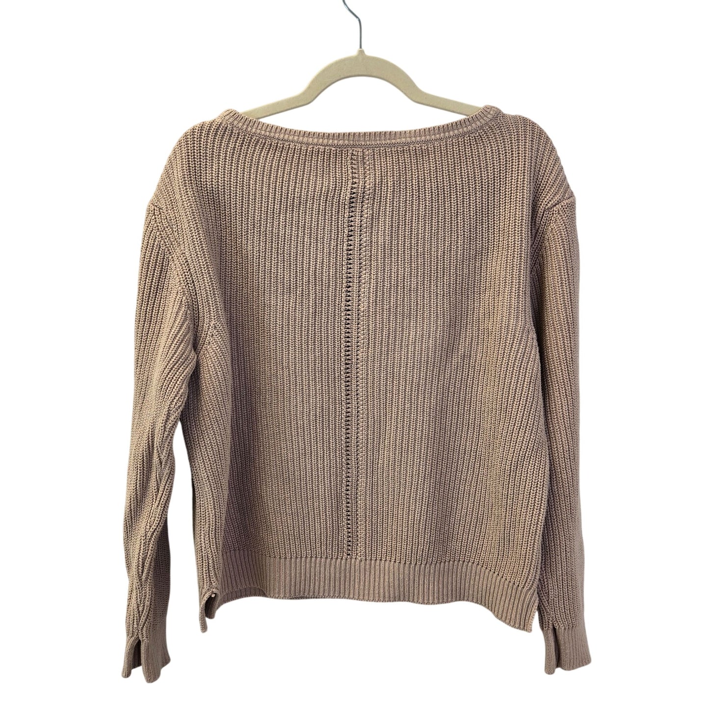 Pact Organic Cotton Ribbed Fisherman Sweater Size Large