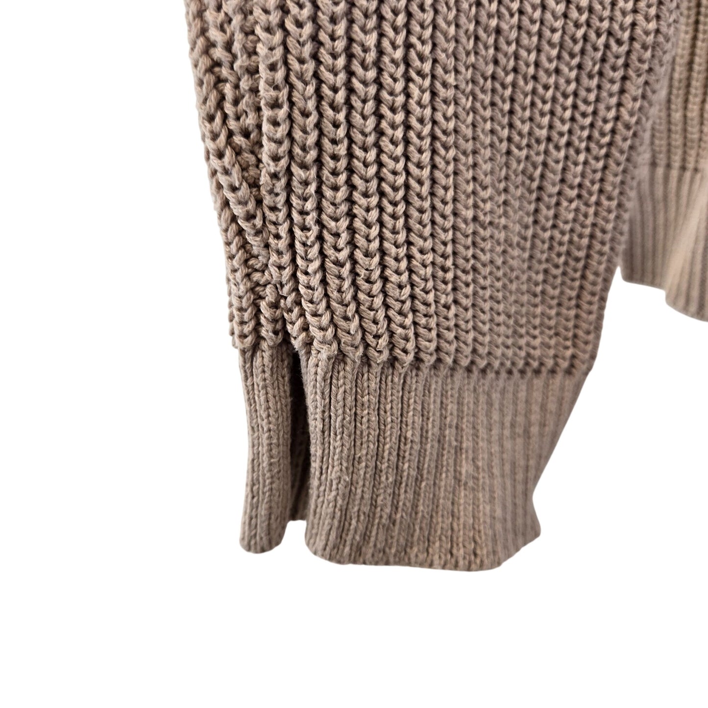 Pact Organic Cotton Ribbed Fisherman Sweater Size Large