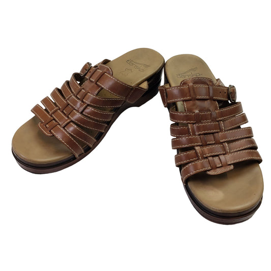 Dansko Marion Leather Sandals Size 38/US 8