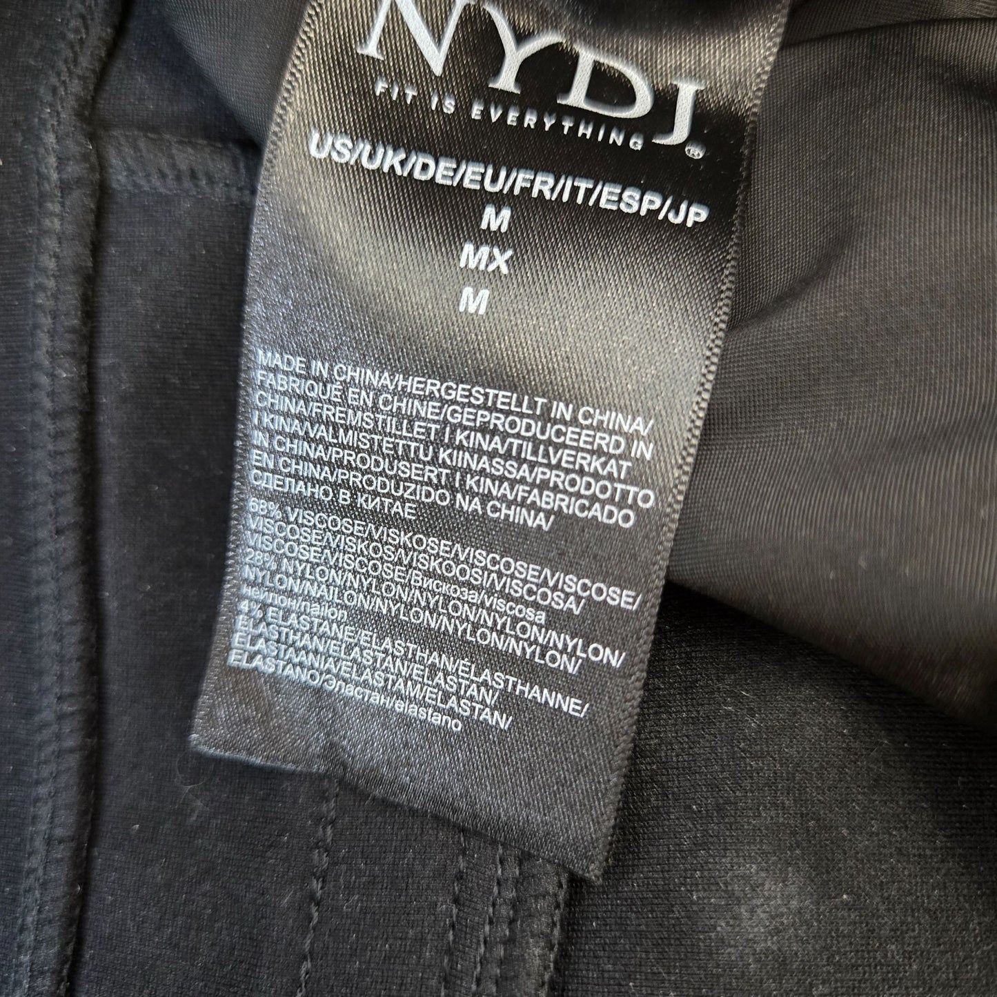 NYDJ Sulpt-Her Slightly Flared Seamed Ponte Crop Pants Size Medium