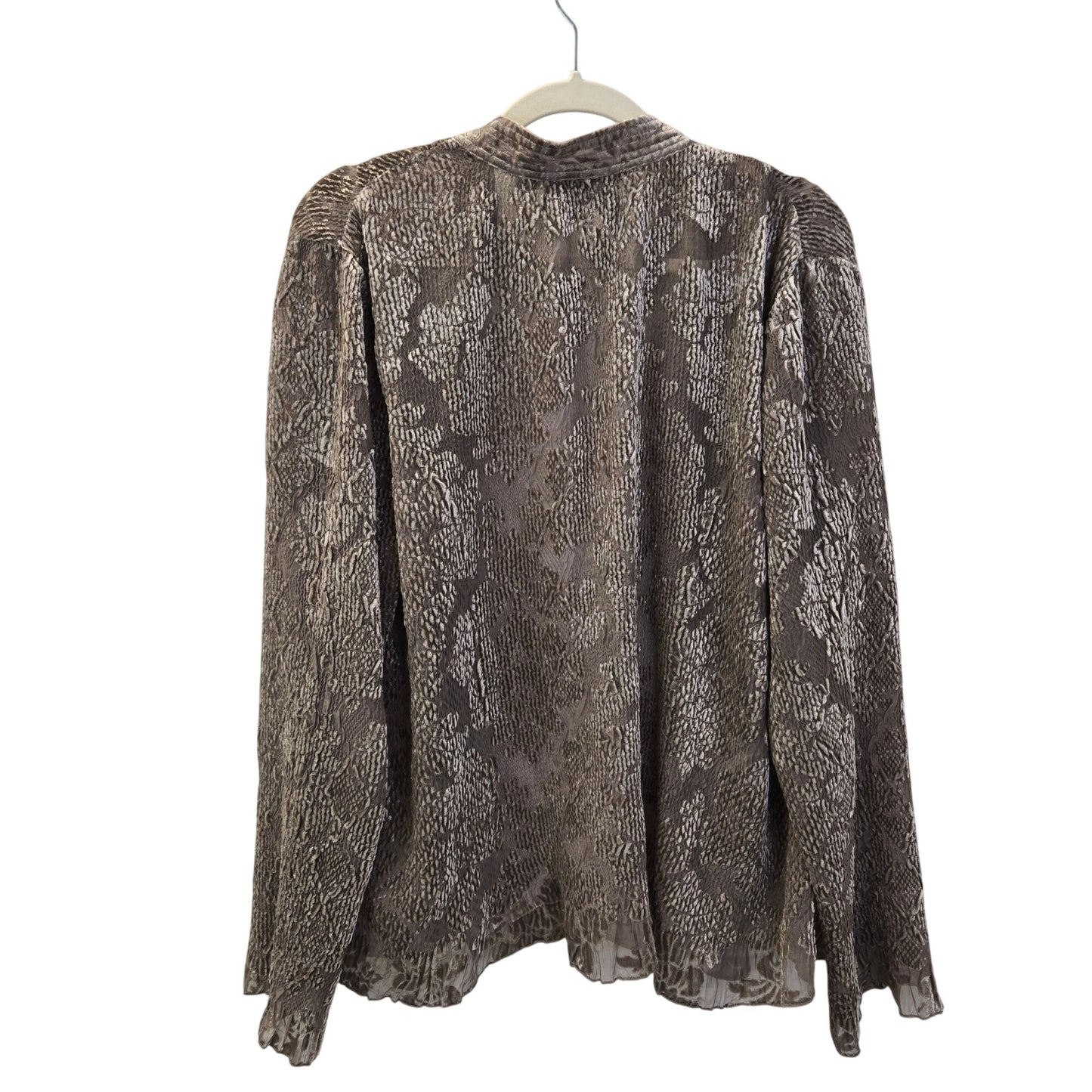Chico's Floral Velvet Accent Open Jacket Size Chico's 3/XL