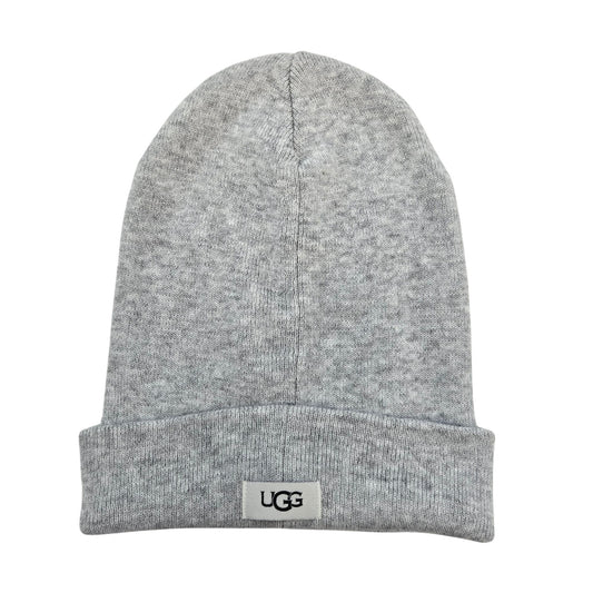 UGG Wool Blend Gray Knit Unisex Beanie Hat