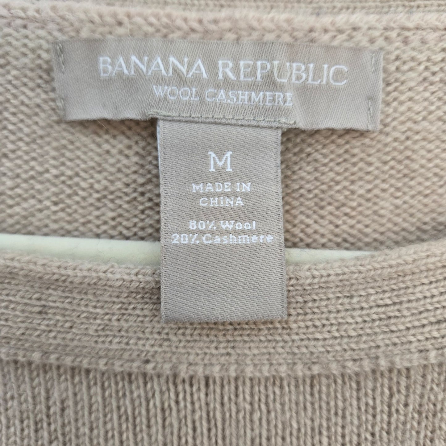 Banana Republic Wool and Cashmere Blend Striped Sweater Size Medium