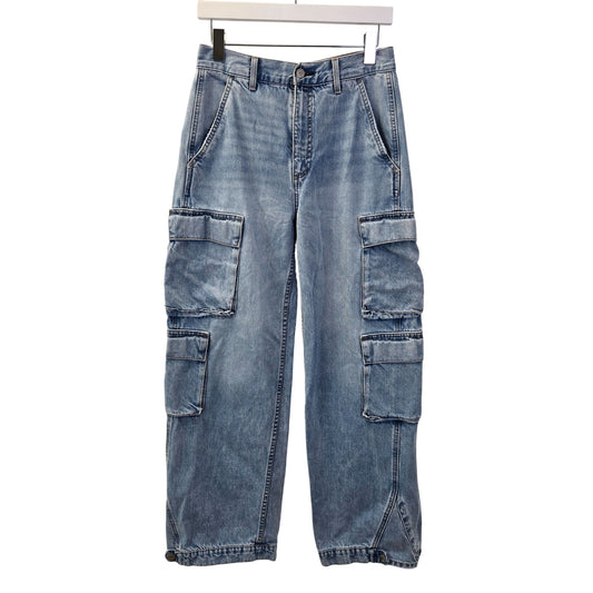 Denim Forum The '90s Millie Hi-rise Cargo Jean Size 27