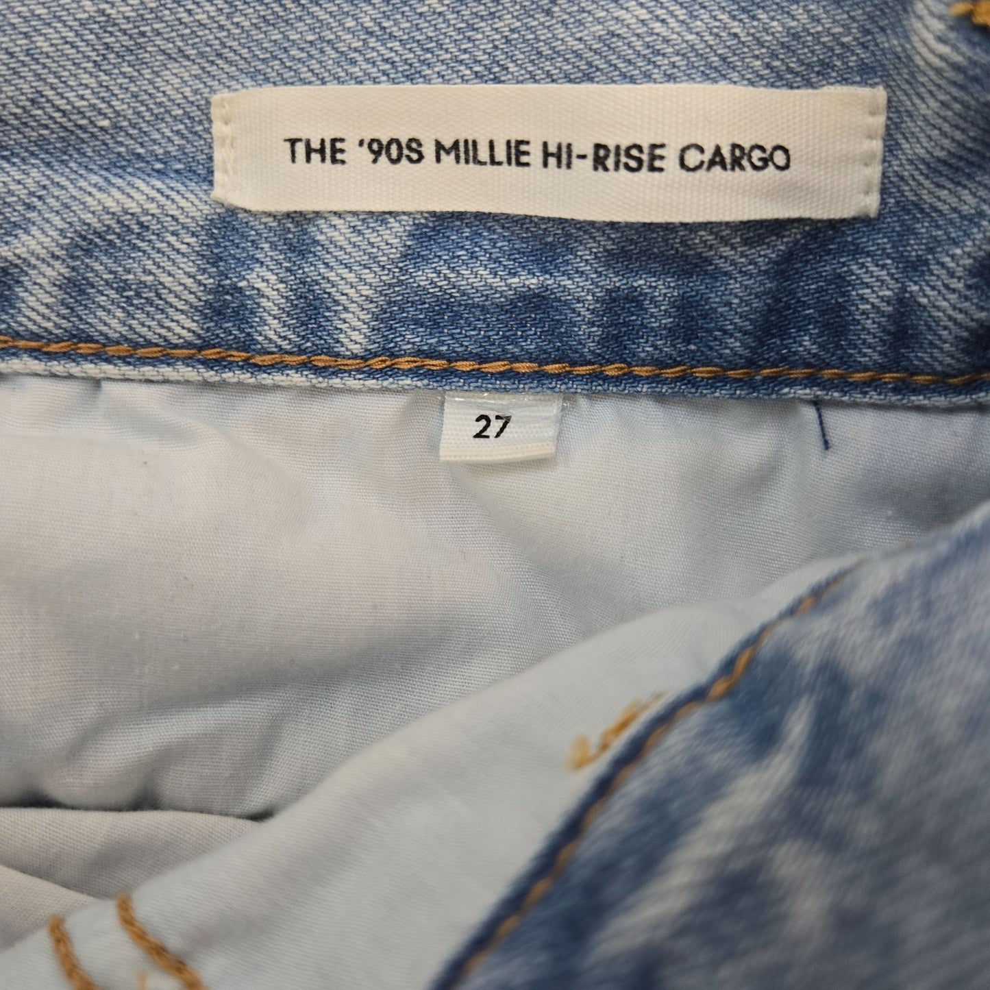 Denim Forum The '90s Millie Hi-rise Cargo Jean Size 27