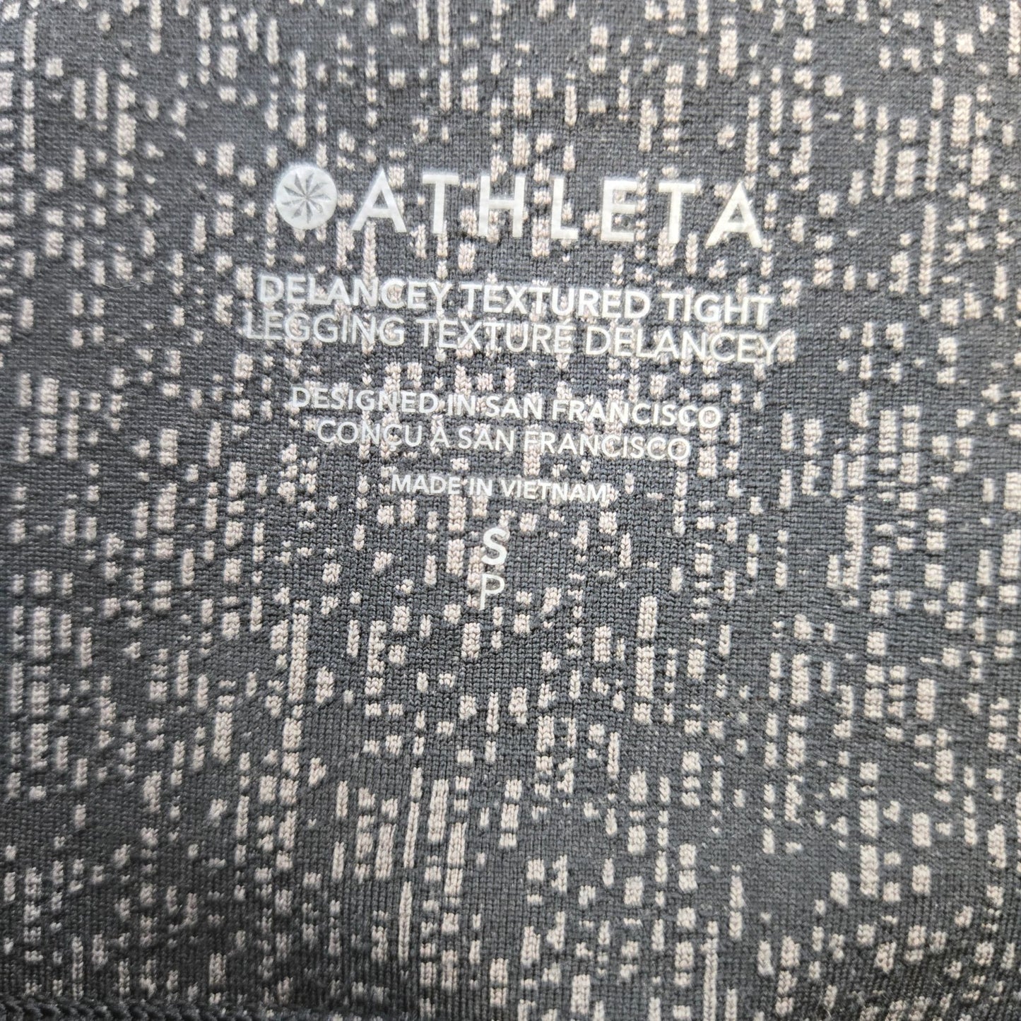 Athleta Delancey Textured Tight Crop Leggings Size Small