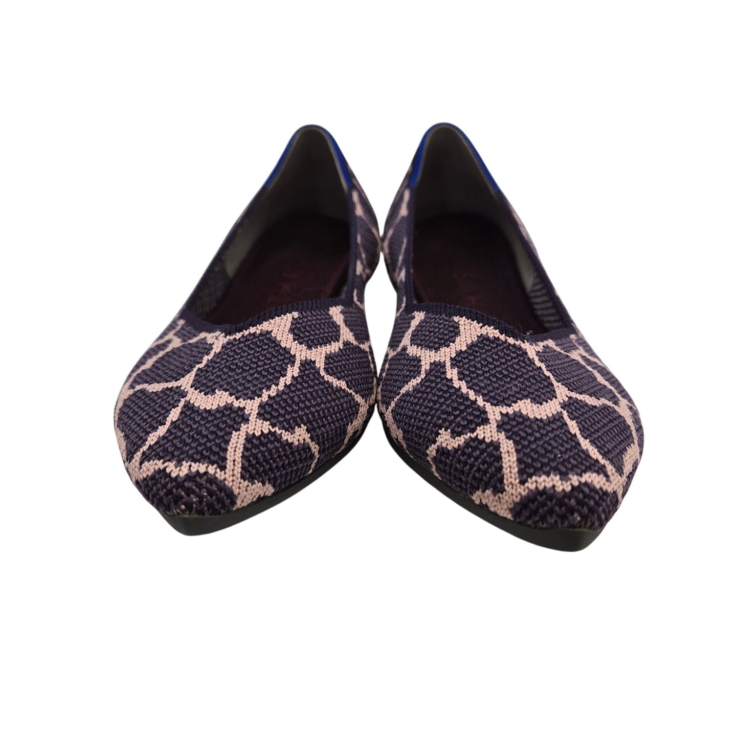 Rothy's The Point Violet Giraffe Pointed Toe Flats Size 6.5