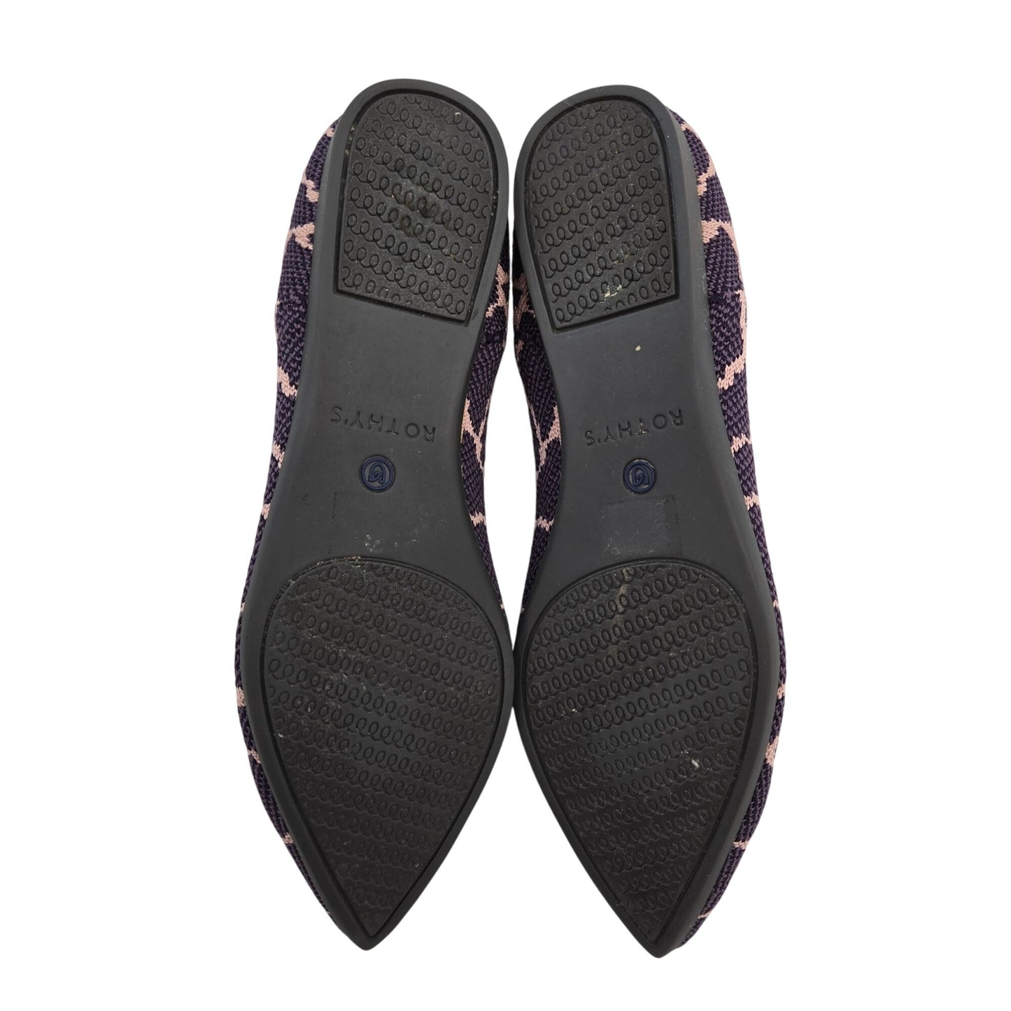 Rothy's The Point Violet Giraffe Pointed Toe Flats Size 6.5