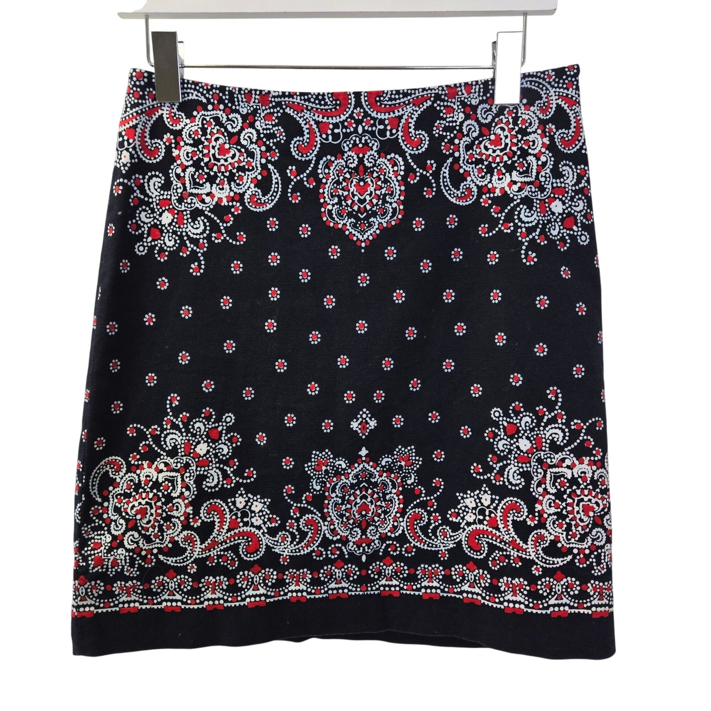 Talbots Bandana Print Pencil Skirt Size 4