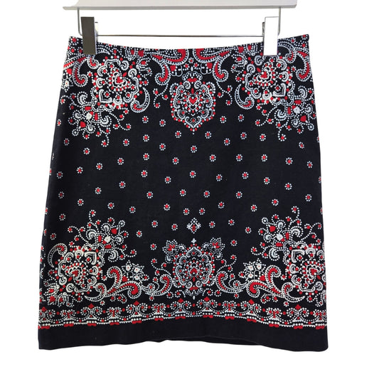 Talbots Bandana Print Pencil Skirt Size 4