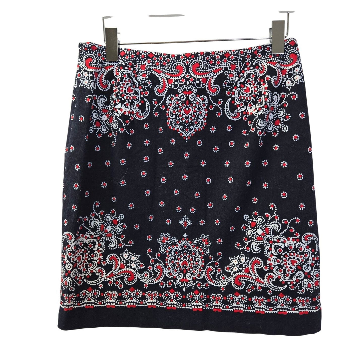 Talbots Bandana Print Pencil Skirt Size 4