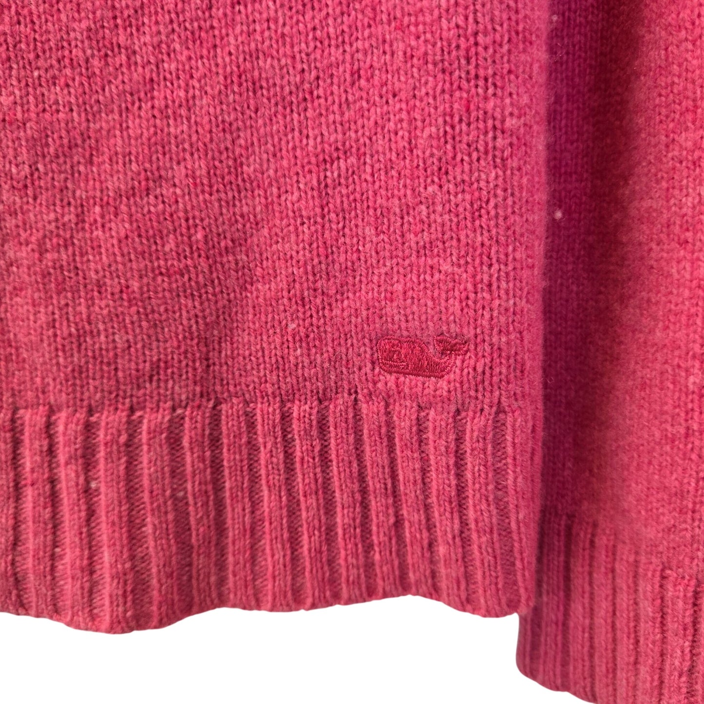 Vineyard Vines 100% Lambswool Cable Knit Quarter Zip Sweater Size Medium