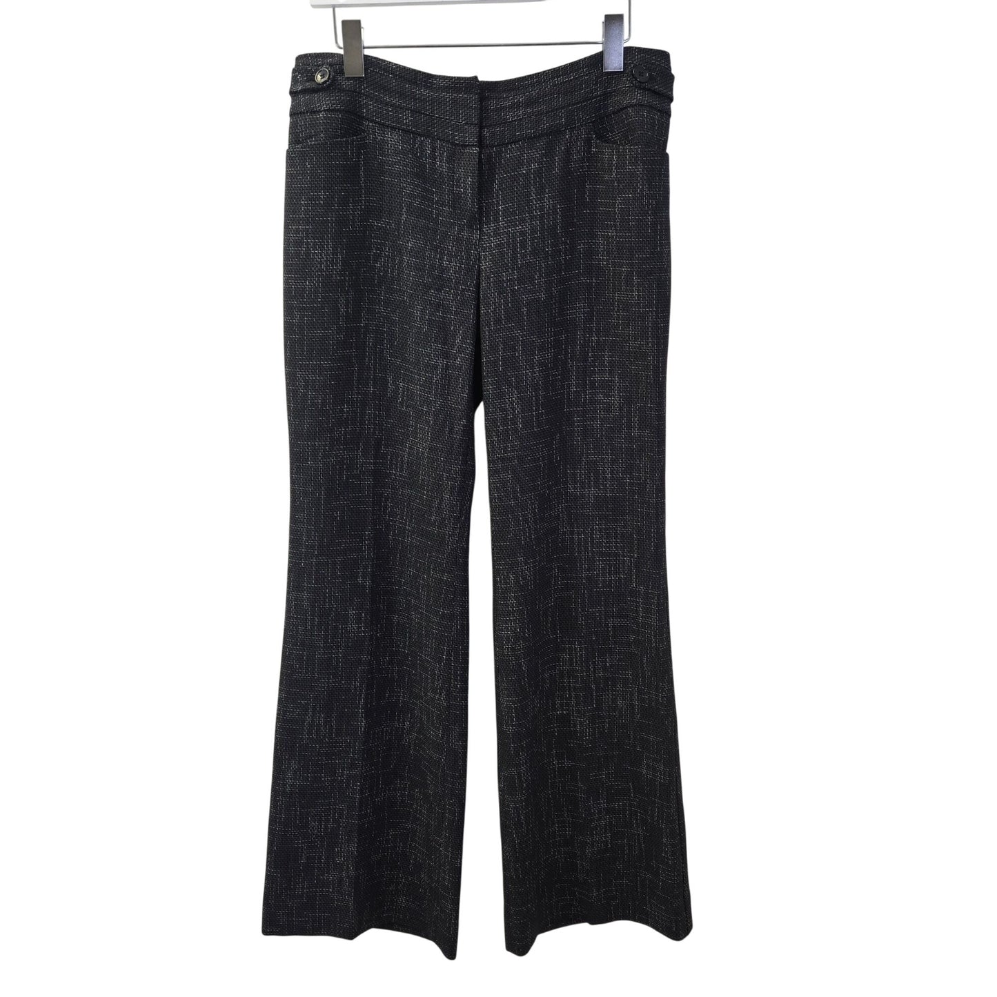 The Limited Cassidy Fit Rayon Blend Textured Wide Leg Trouser Pants Size 8