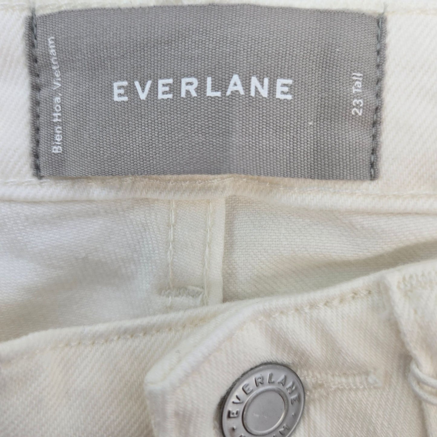 Everlane The Mide-Rise Skinny Jeans in Bone Size 23 Tall
