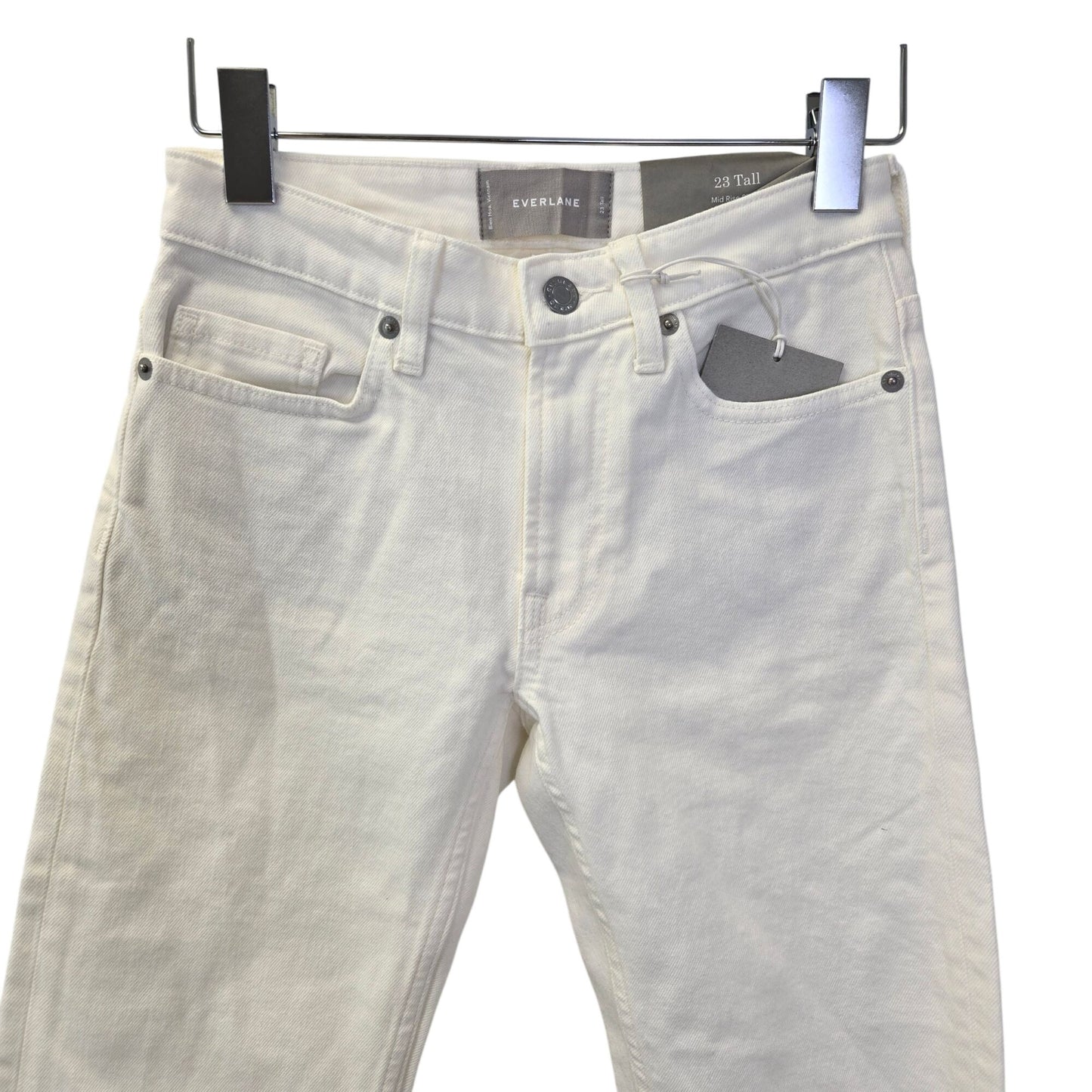 Everlane The Mide-Rise Skinny Jeans in Bone Size 23 Tall