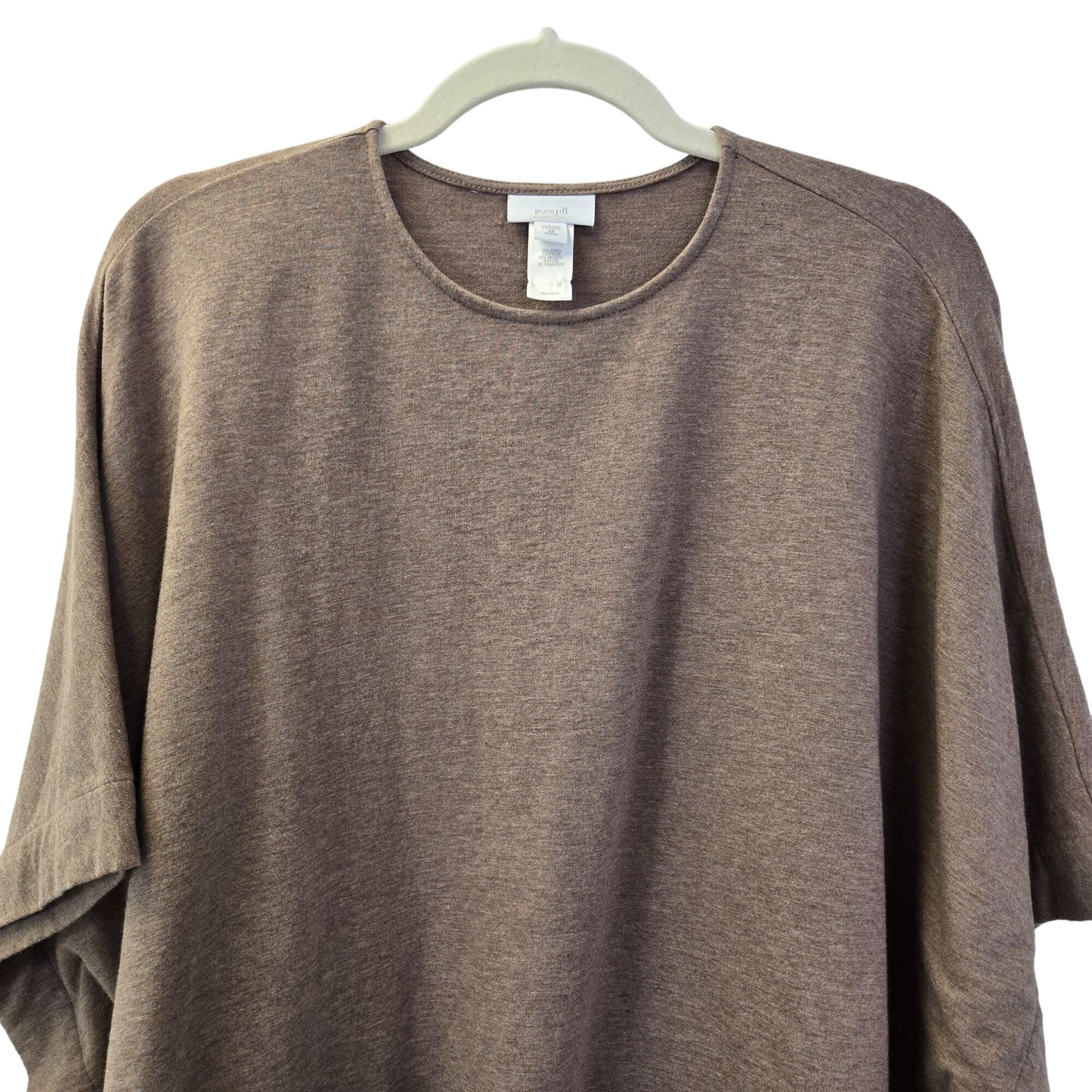 J. Jill Pure Jill Oversized Cotton & Modal Blend Poncho Top Size XSP