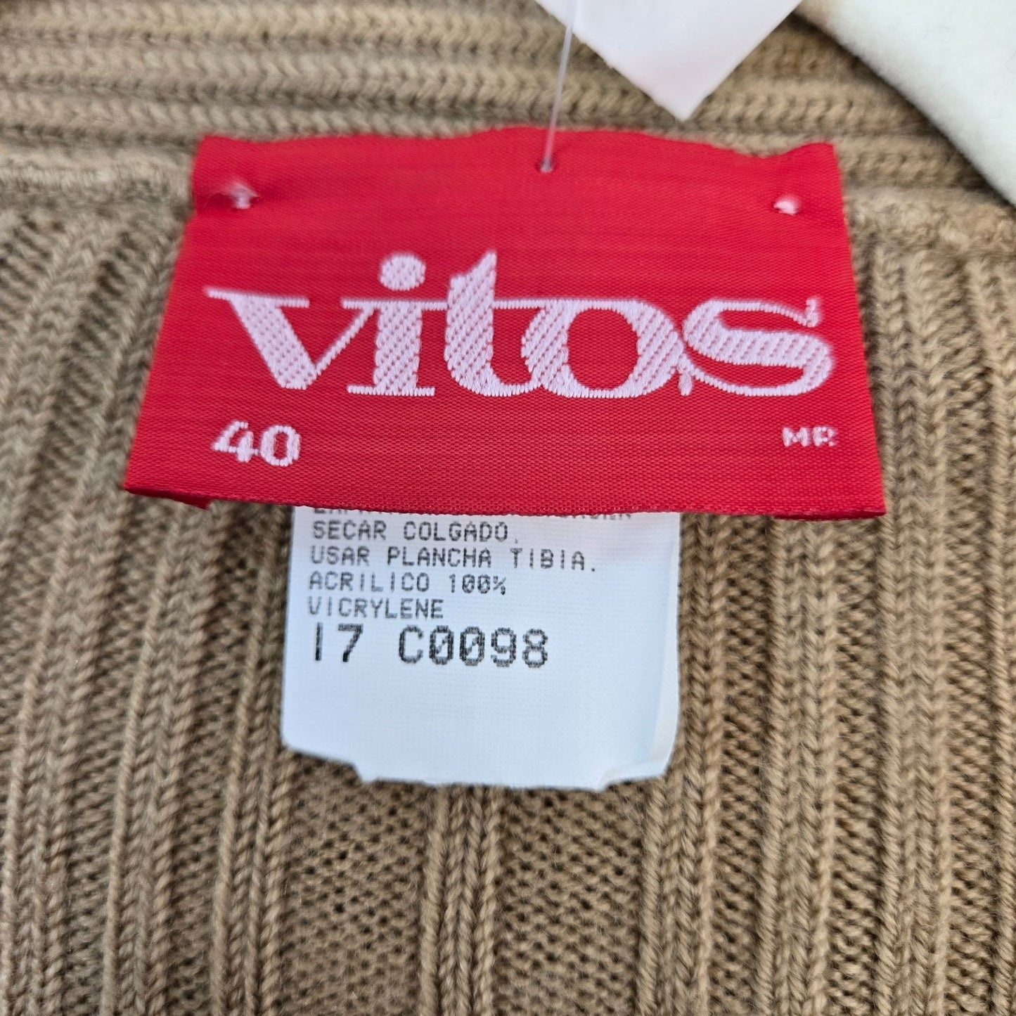 NWT Vitos Ribbed Cardigan Sweater Size 40/US Large