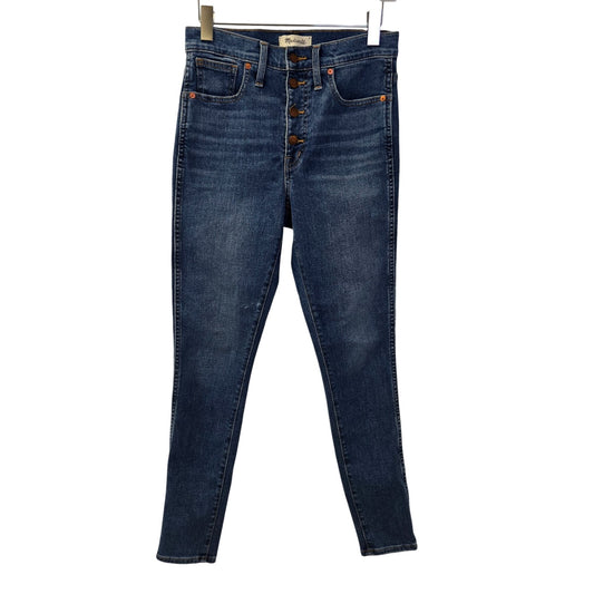 Madewell 10" High Rise Skinny Button Fly Closure Jeans Size 27