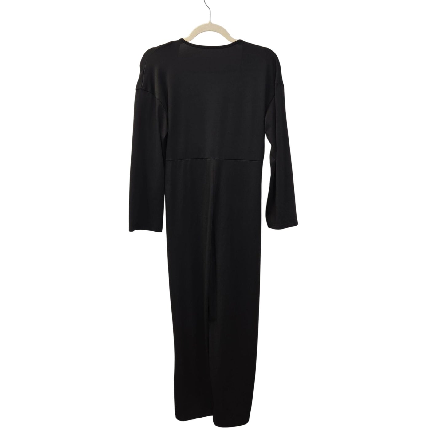 Fashion Noma Twist Front Long Sleeve Wide Leg Jumpsuit Size Small