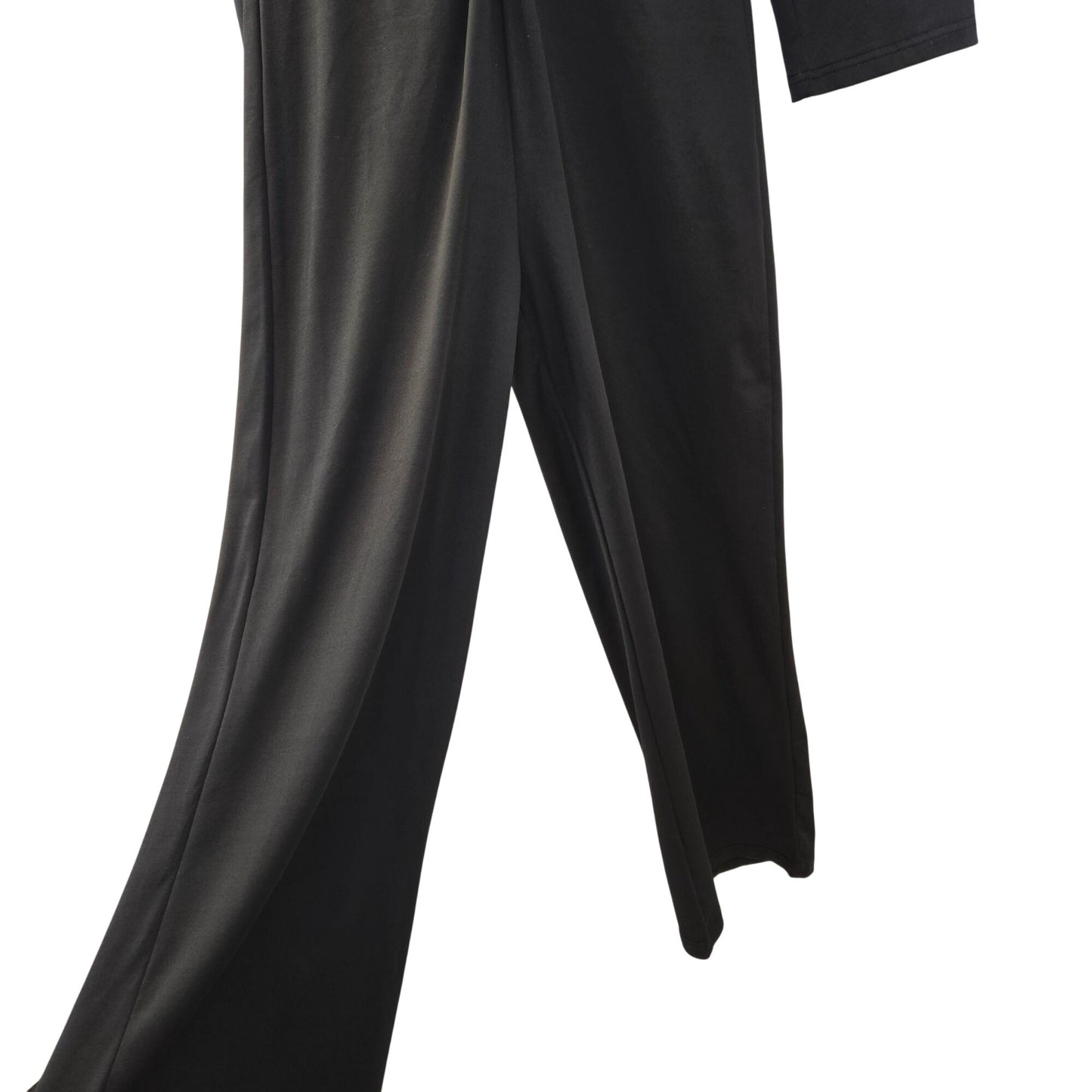 Fashion Noma Twist Front Long Sleeve Wide Leg Jumpsuit Size Small