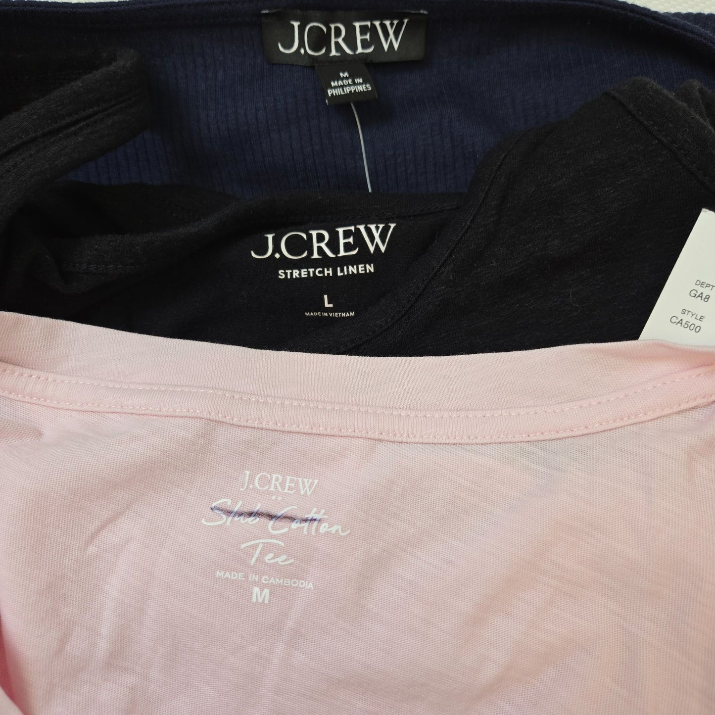 NWT J. Crew Bundle of 3 Tops T-Shirts and Tank Size Medium