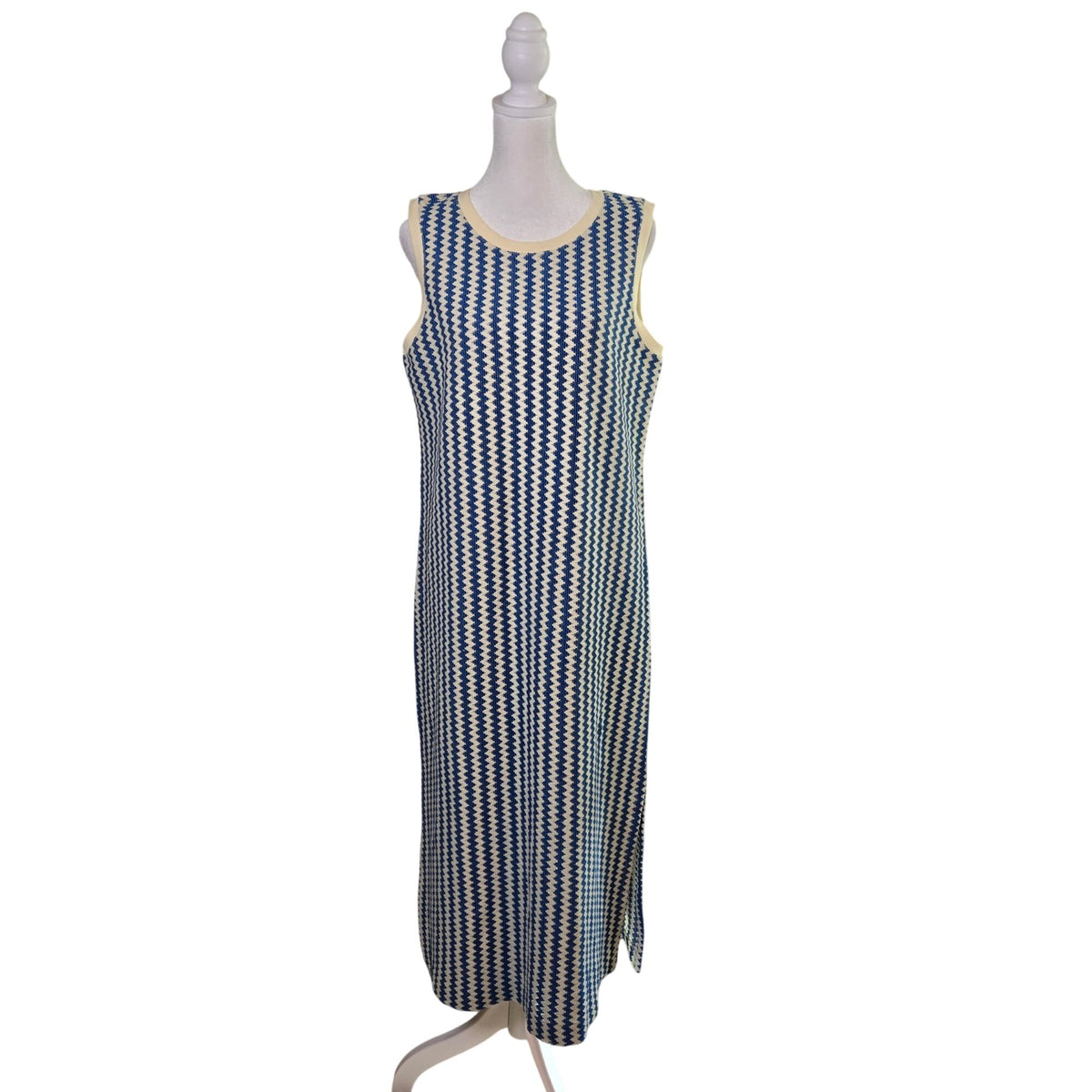 NWOT Loft Outlet Zig Zag Crochet Knit Midi Dress Size Medium