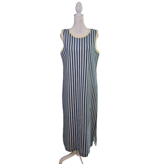 NWOT Loft Outlet Zig Zag Crochet Knit Midi Dress Size Medium