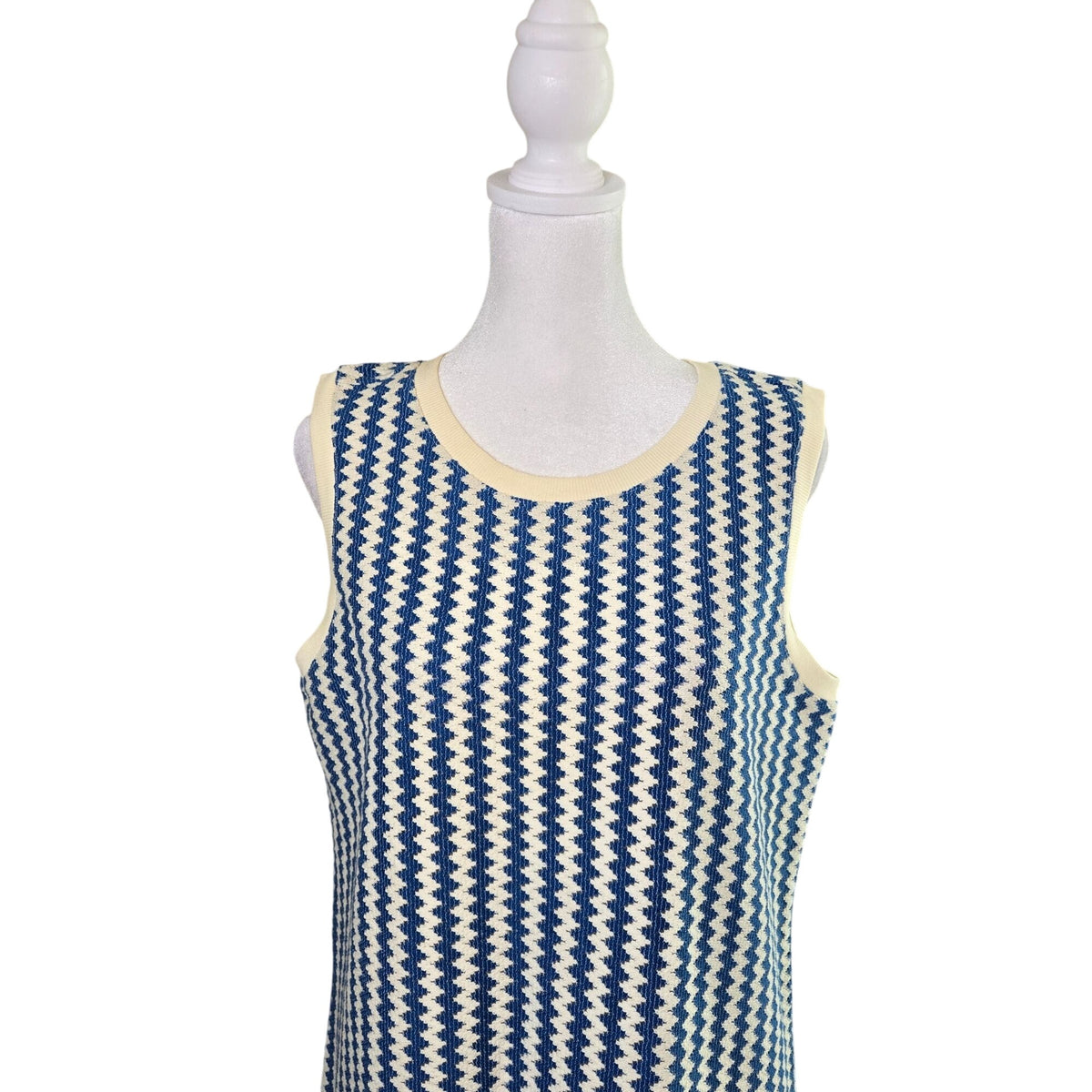 NWOT Loft Outlet Zig Zag Crochet Knit Midi Dress Size Medium