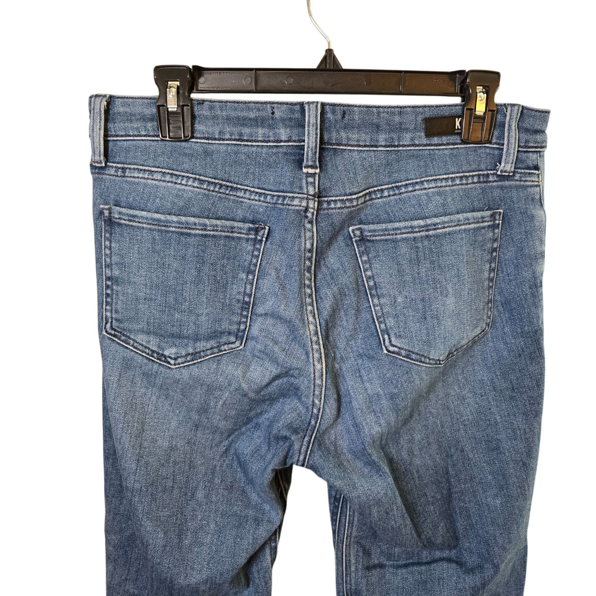 Kut from the Kloth Kelsey Fab Ab Ankle Flare Distresssed Jeans Size 8