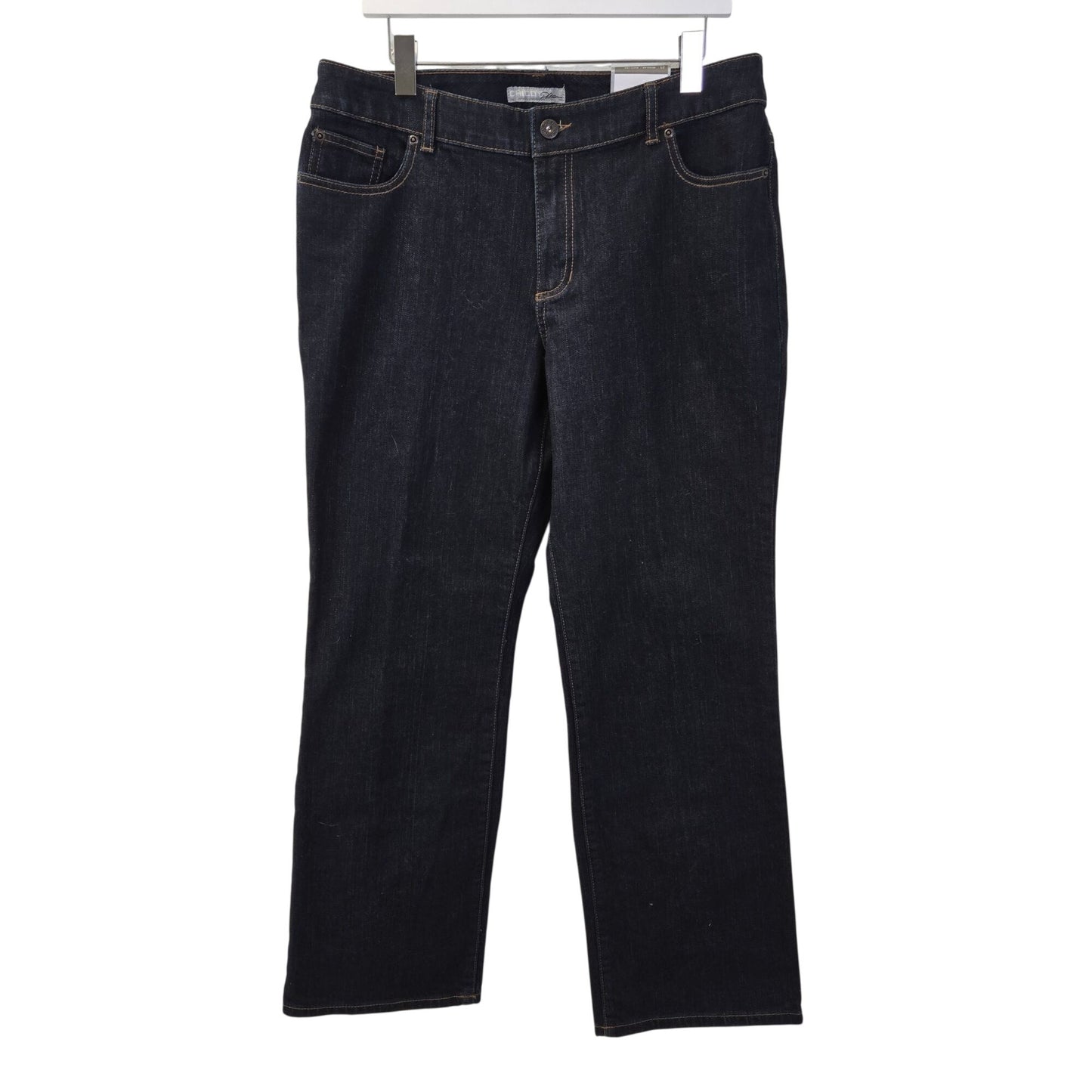 NWT Chico's Platinum Boot Leg Dark Indigo Wash Jeans Size 2.5/Size 14