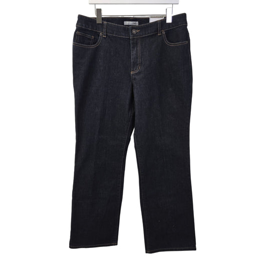 NWT Chico's Platinum Boot Leg Dark Indigo Wash Jeans Size 2.5/Size 14