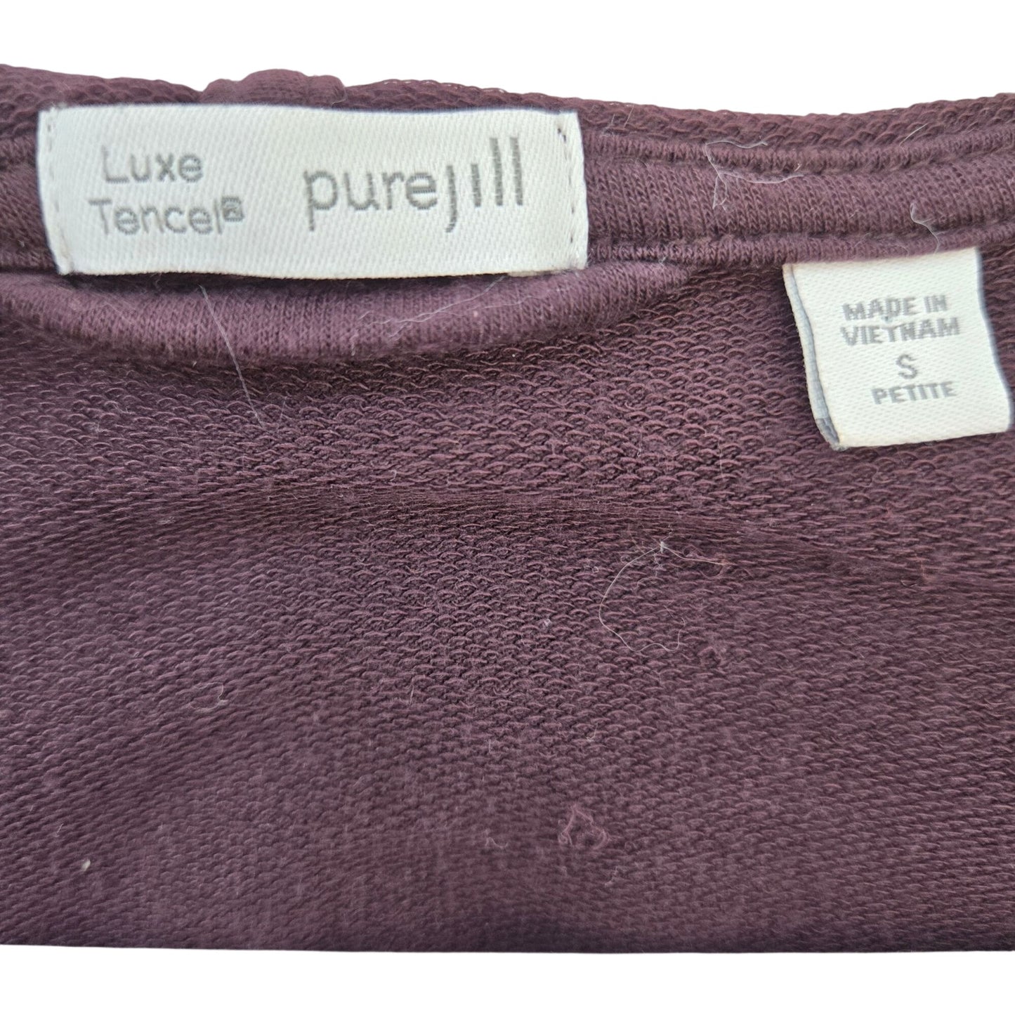 J. Jill Pure Jill Luxe Tencel Blend Open Hooded Duster Size Small Petite