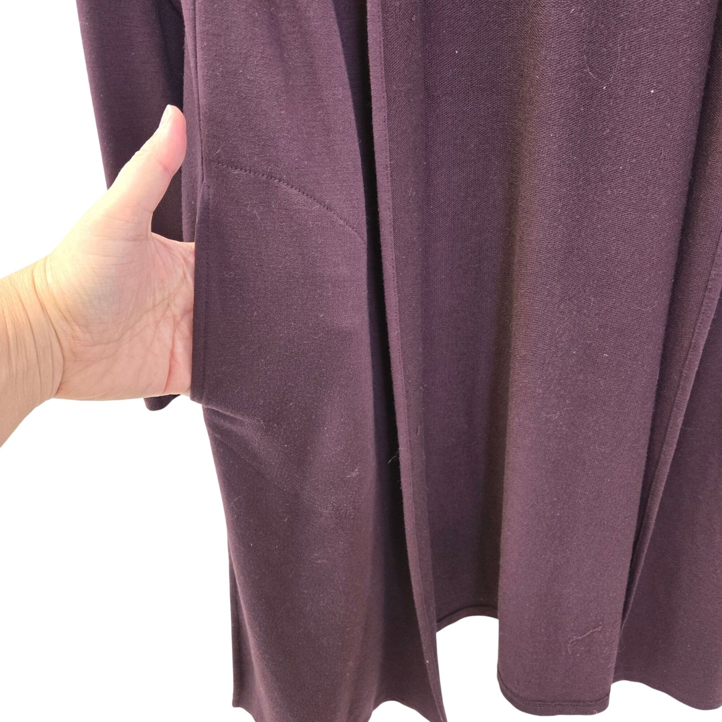 J. Jill Pure Jill Luxe Tencel Blend Open Hooded Duster Size Small Petite
