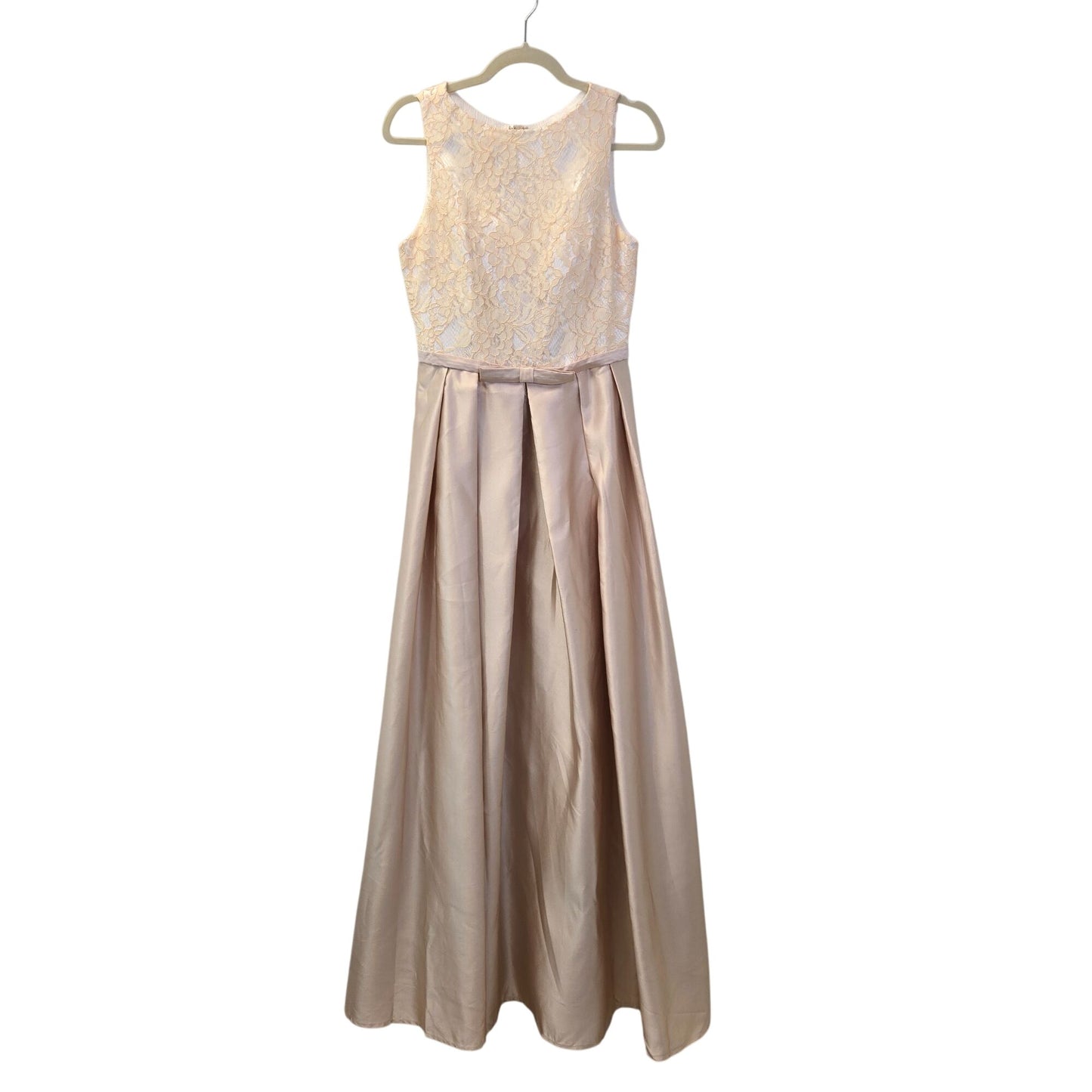 NWT LanTing Bridal Satin Lace Bodice Special Occasion Dress Size XS (est)