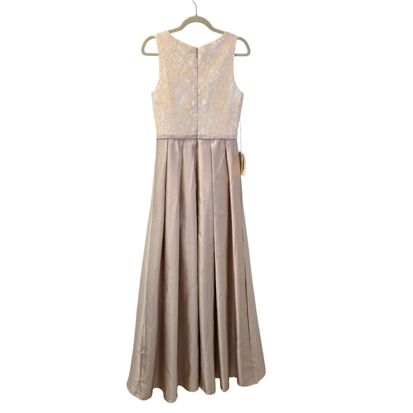 NWT LanTing Bridal Satin Lace Bodice Special Occasion Dress Size XS (est)