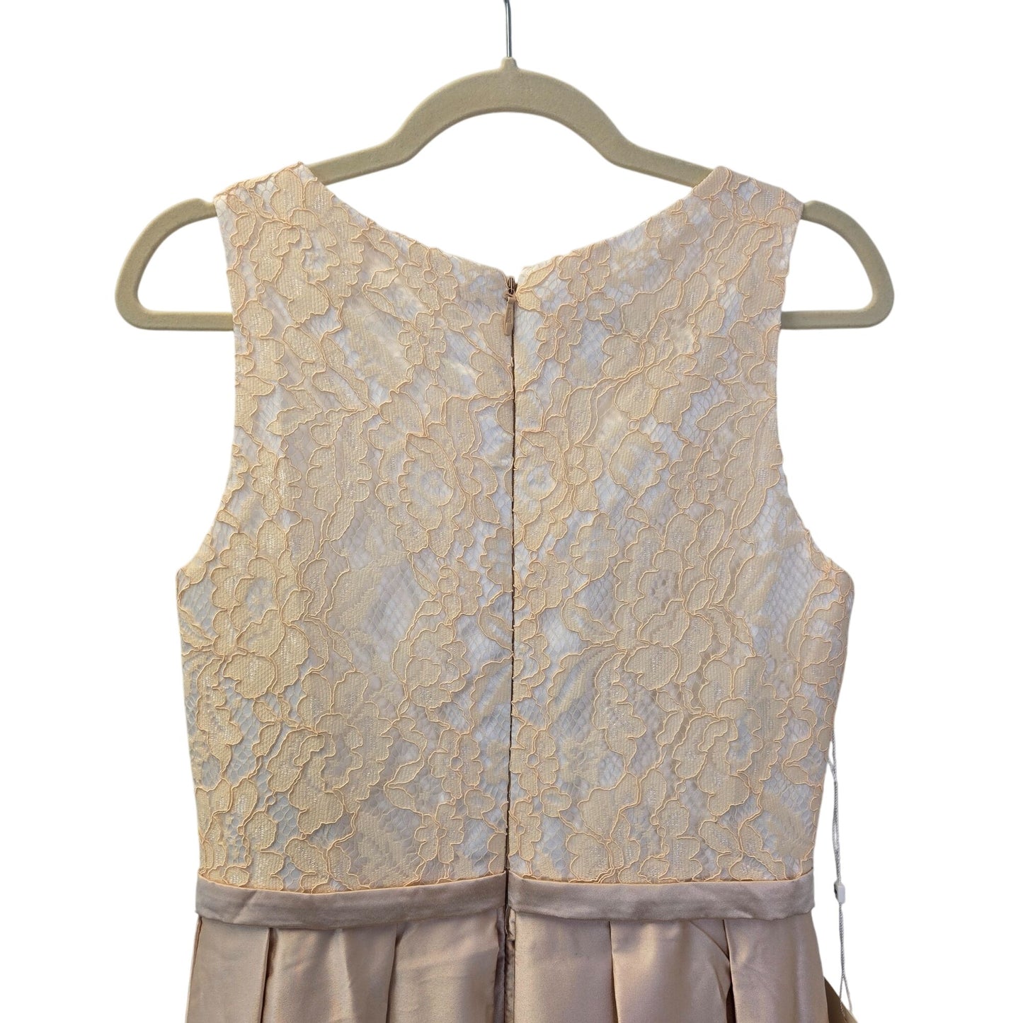 NWT LanTing Bridal Satin Lace Bodice Special Occasion Dress Size XS (est)