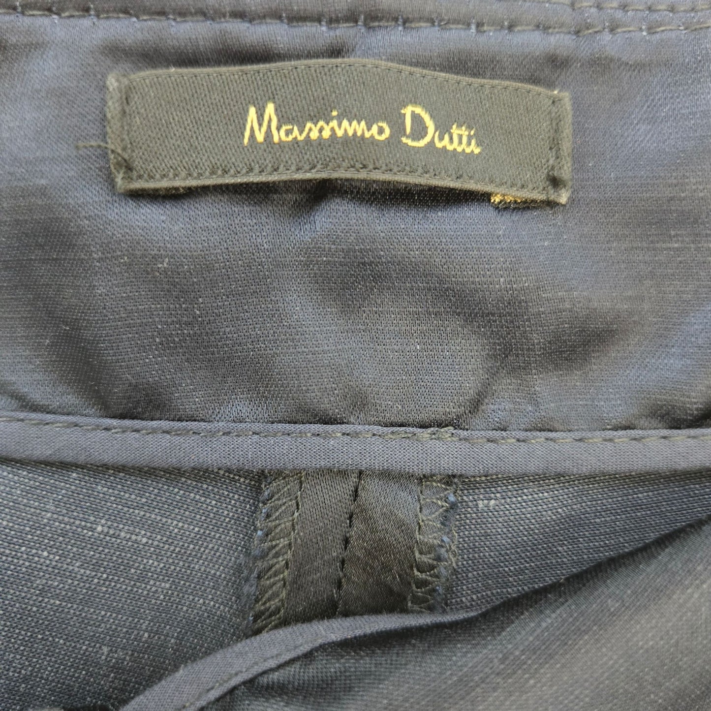 Massimo Dutti Wide Leg Satin Pull-On Trouser Pants Size 2