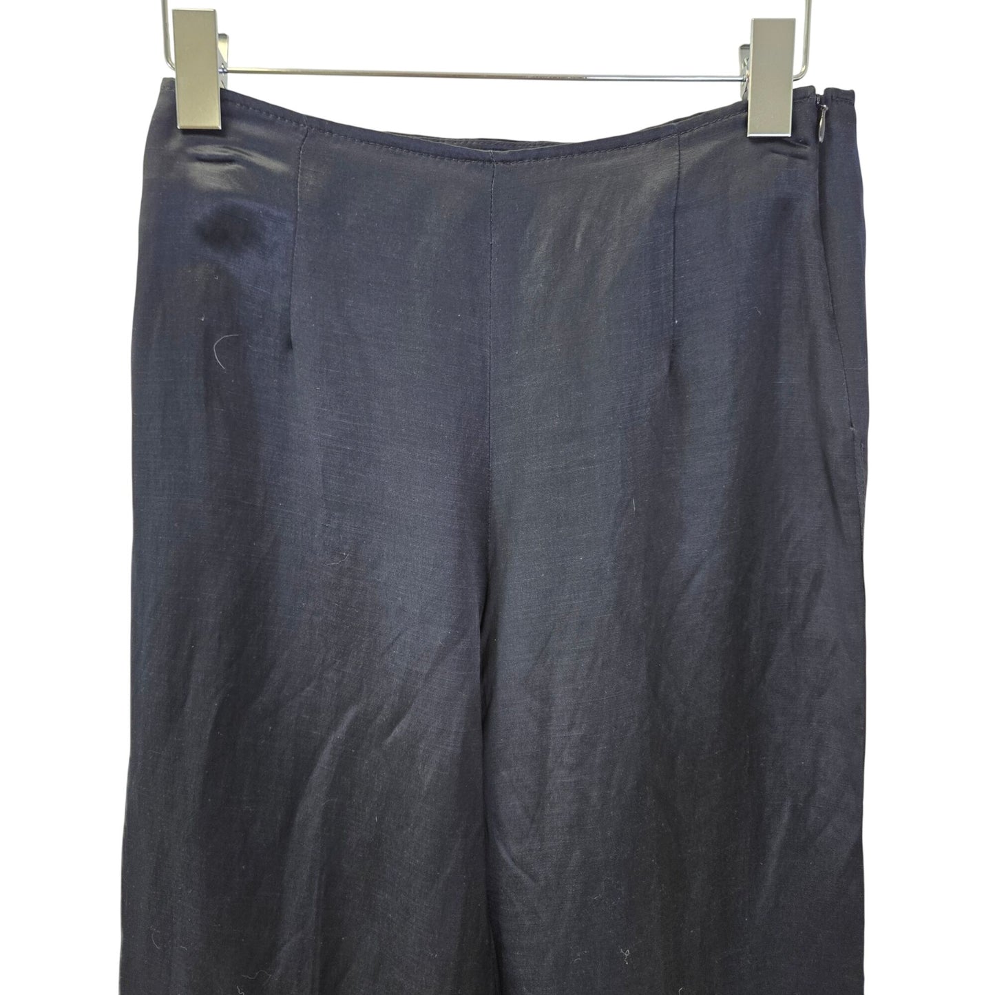 Massimo Dutti Wide Leg Satin Pull-On Trouser Pants Size 2