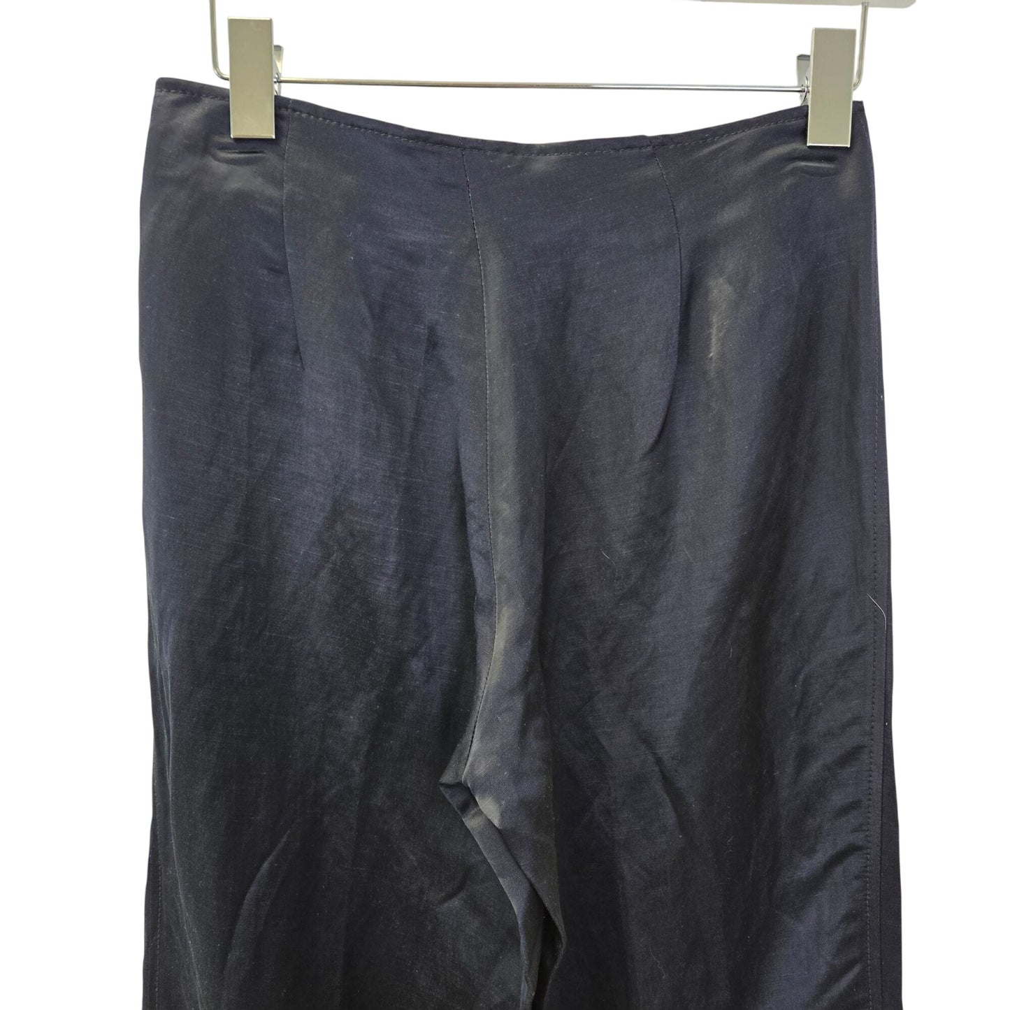 Massimo Dutti Wide Leg Satin Pull-On Trouser Pants Size 2